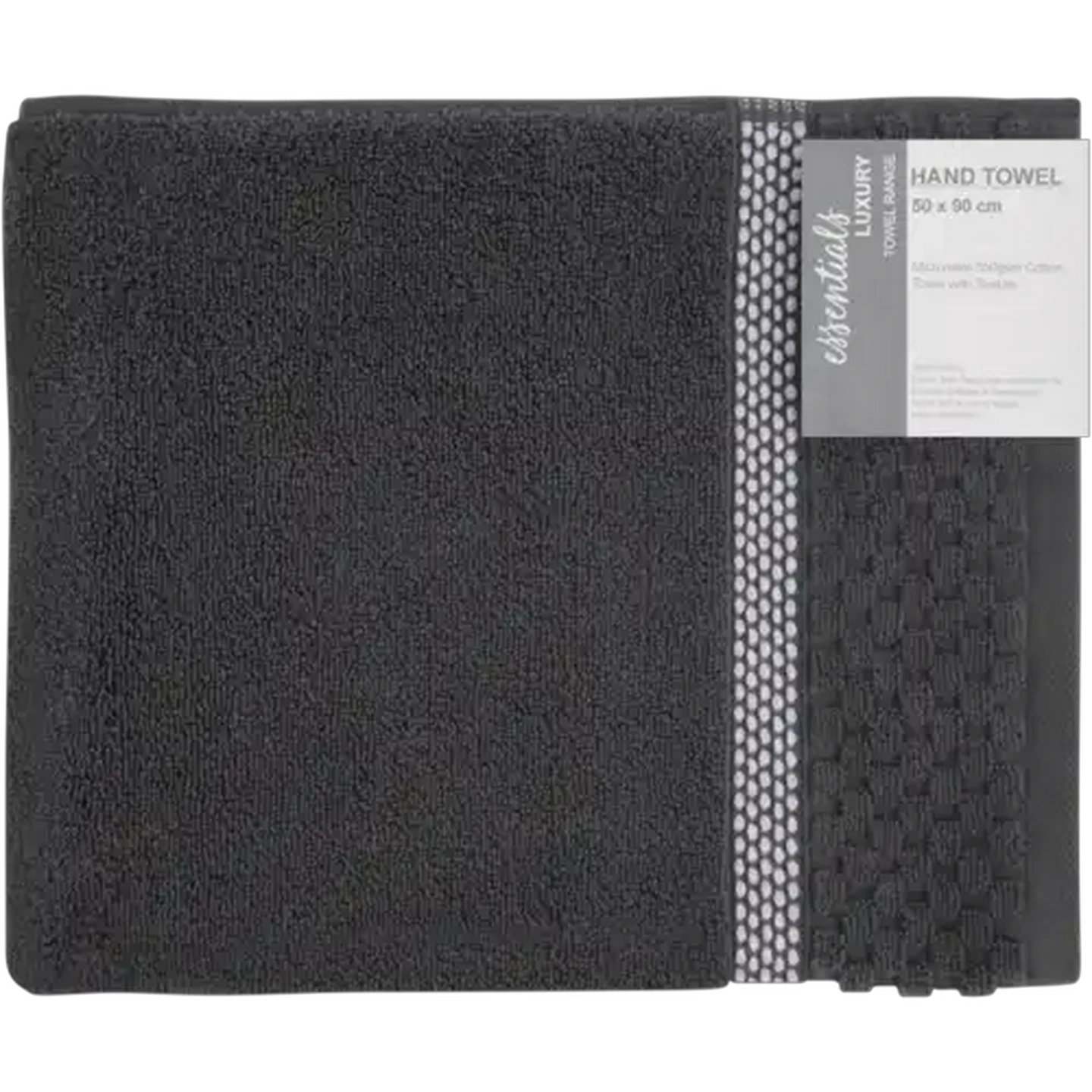 Image of Essentials Grey Luxury Hand Towel 50 x 90cm