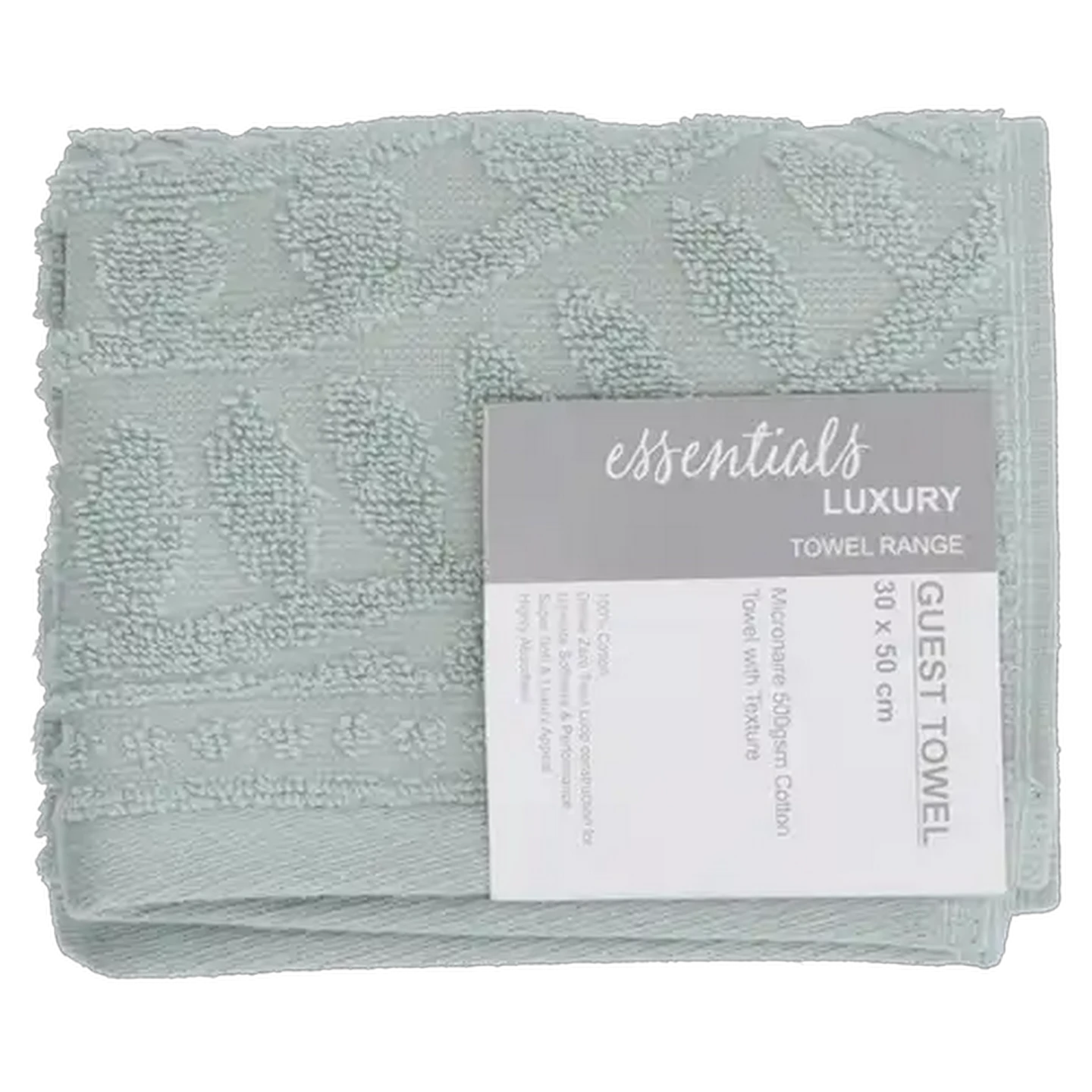 Image of Essentials Sage Guest Towel 30 x 50cm