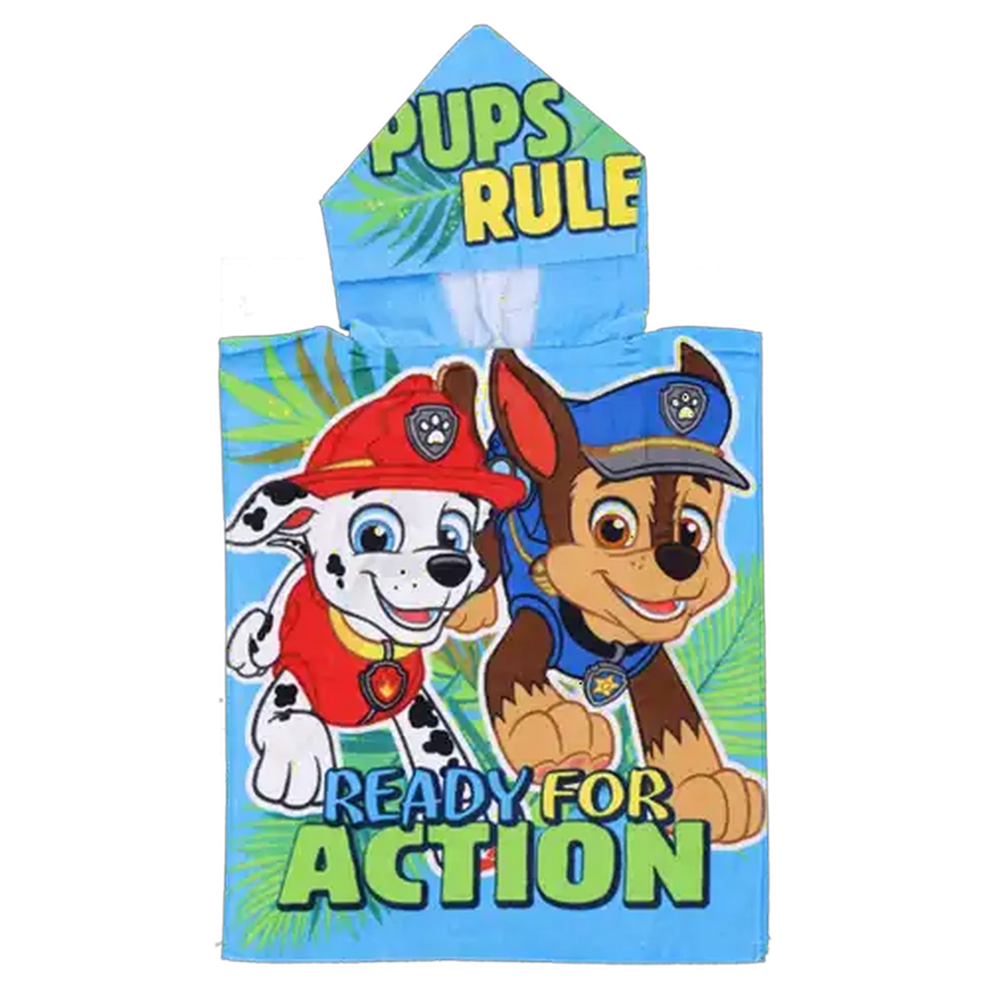 Image of PAW Patrol Blue Character Hooded Boys Towel