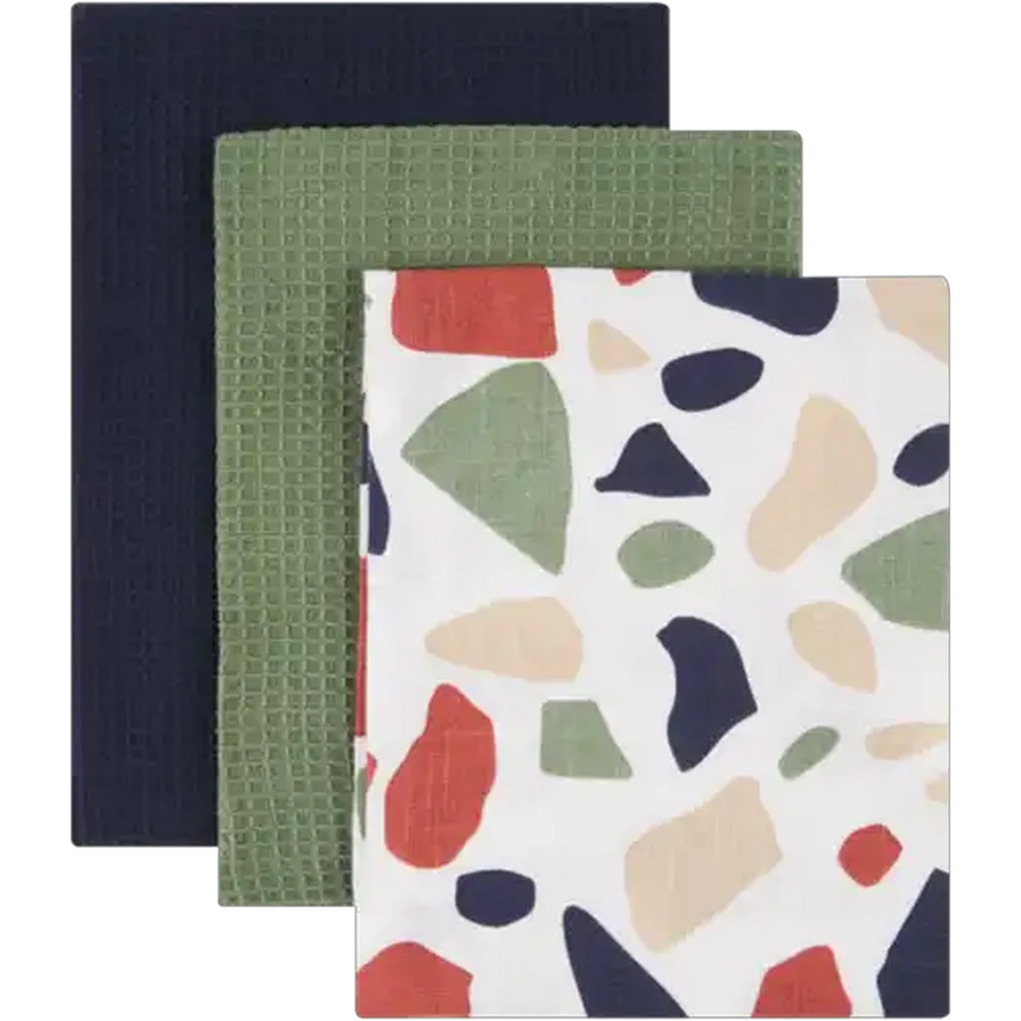 Image of Essentials Multicoloured Kitchen Cloths 3-Pack