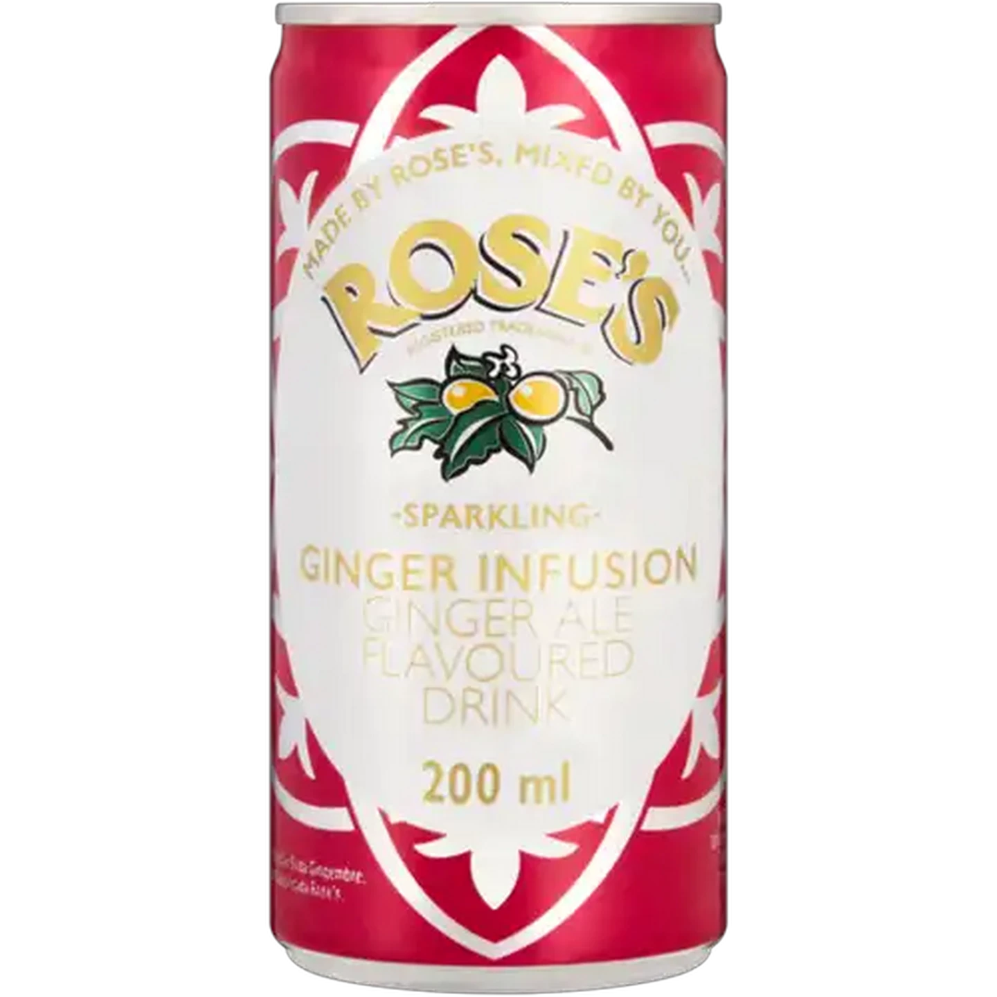 Image of Rose's Ginger Infusion Sparkling Drink 200ml
