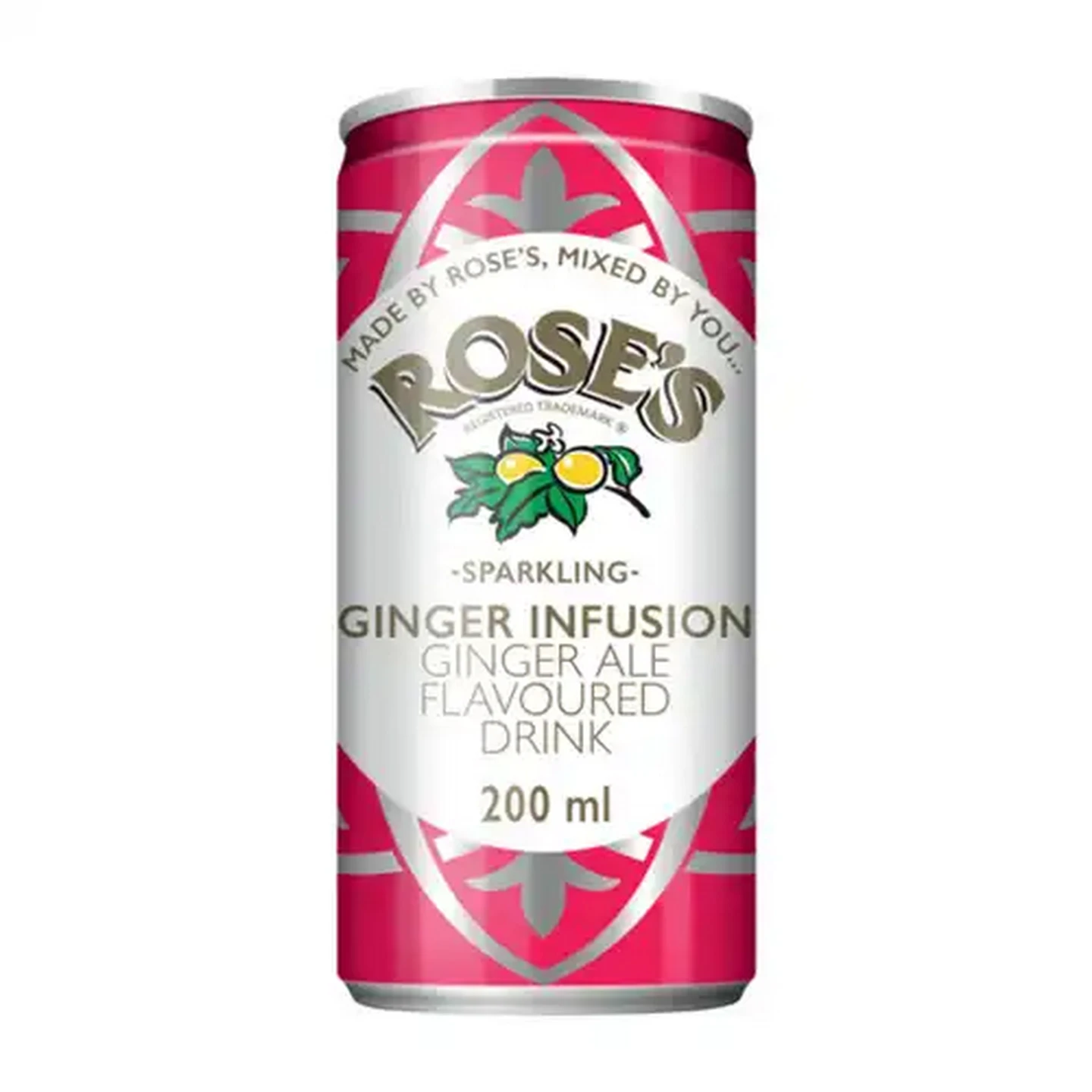 Image of Rose's Ginger Infusion Sparkling Drink 200ml