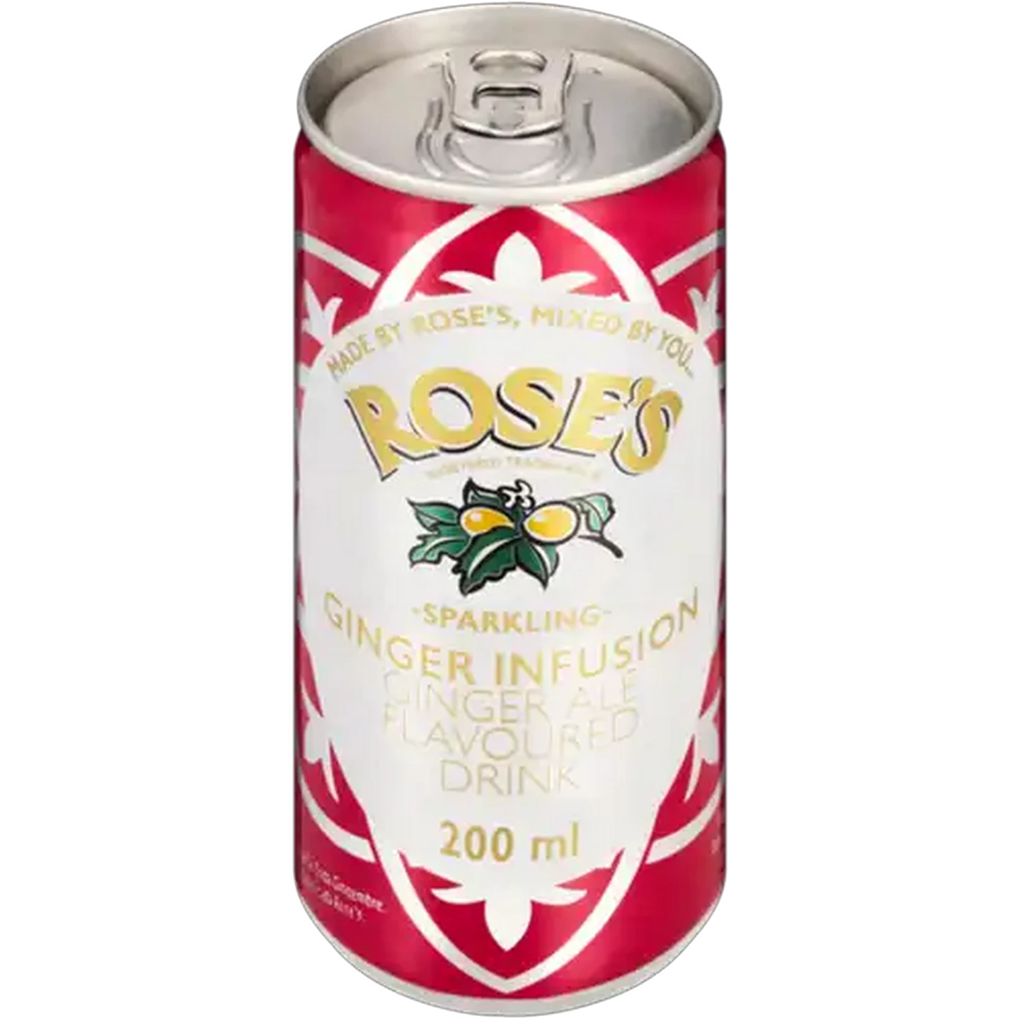 Image of Rose's Ginger Infusion Sparkling Drink 200ml