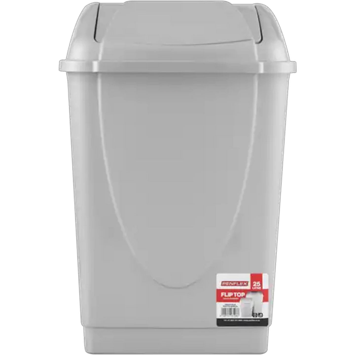 Image of Penflex Grey Flip Top Bin 25L
