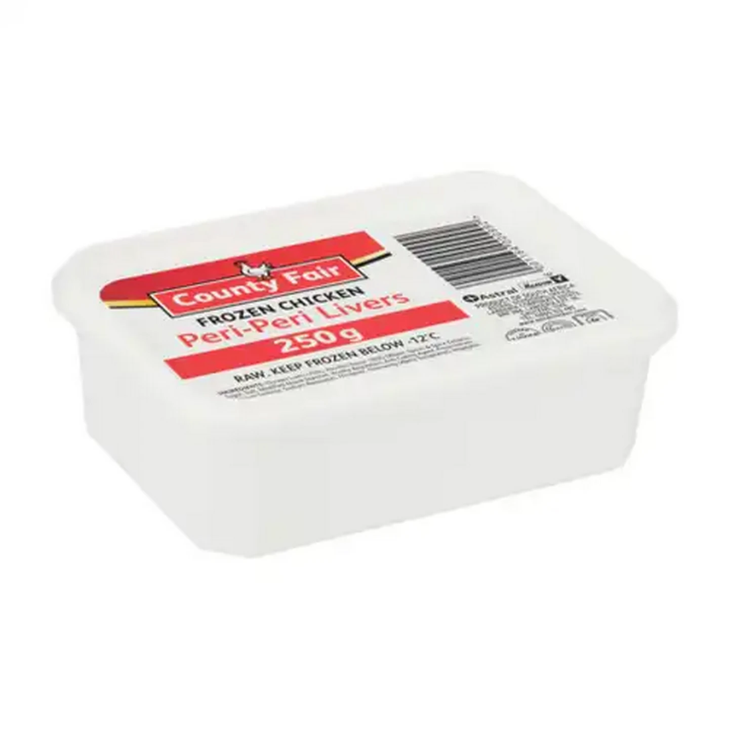Image of County Fair Peri-Peri Frozen Chicken Livers 250g