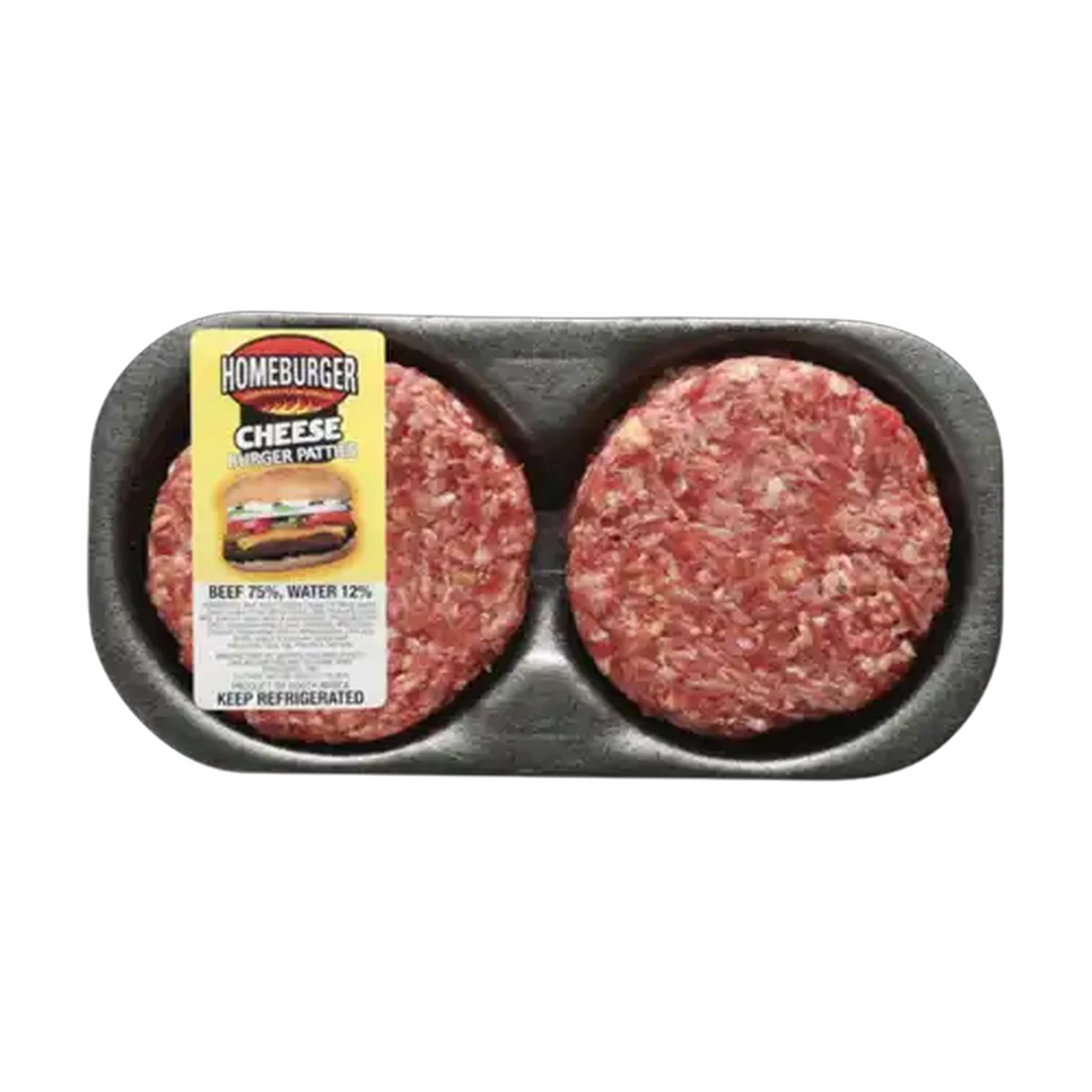 Image of Homeburger Cheese Burger Patties Per KG (4 Patties)