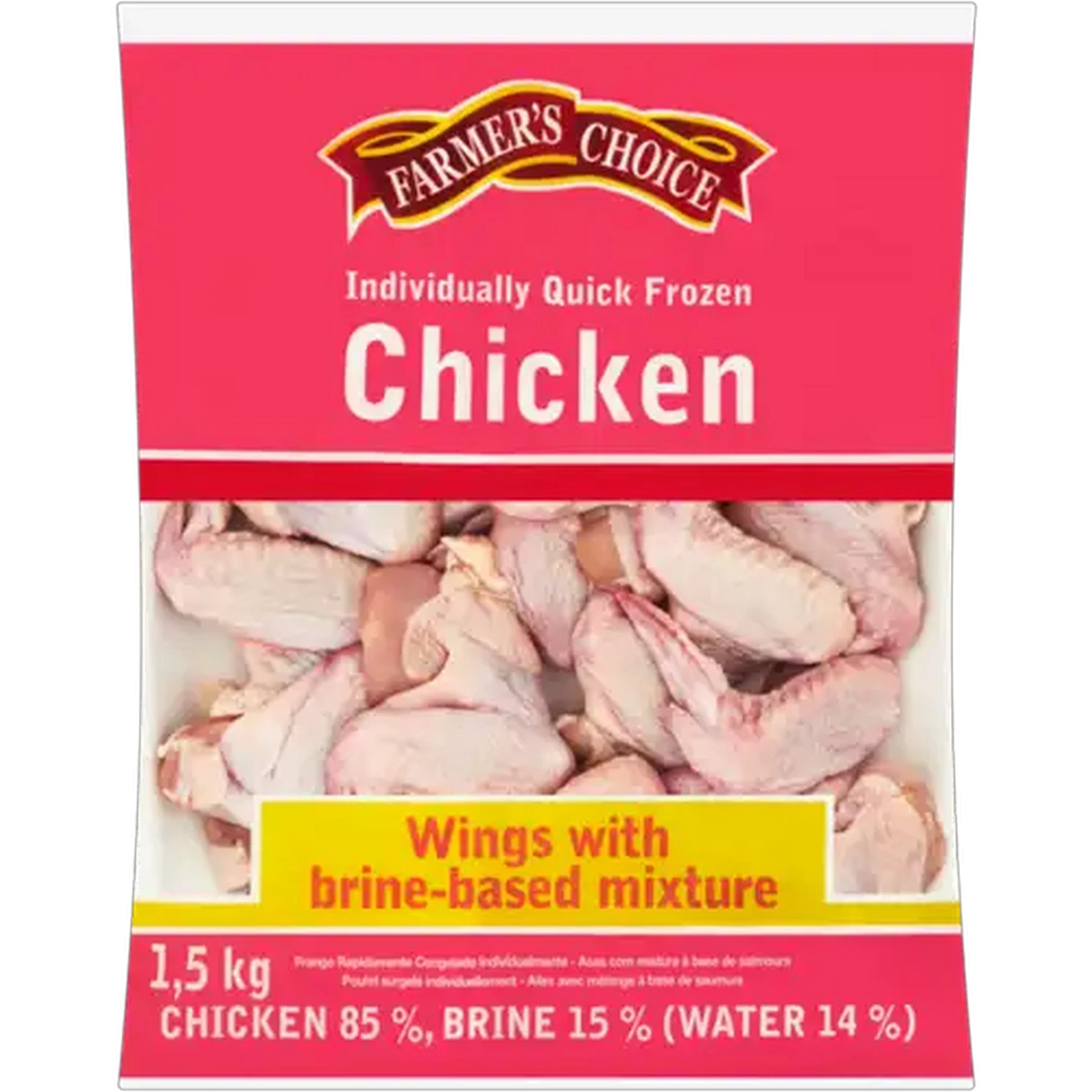 Image of Farmer's Choice Chicken Wings with Brine-Based Mixture 1.5kg