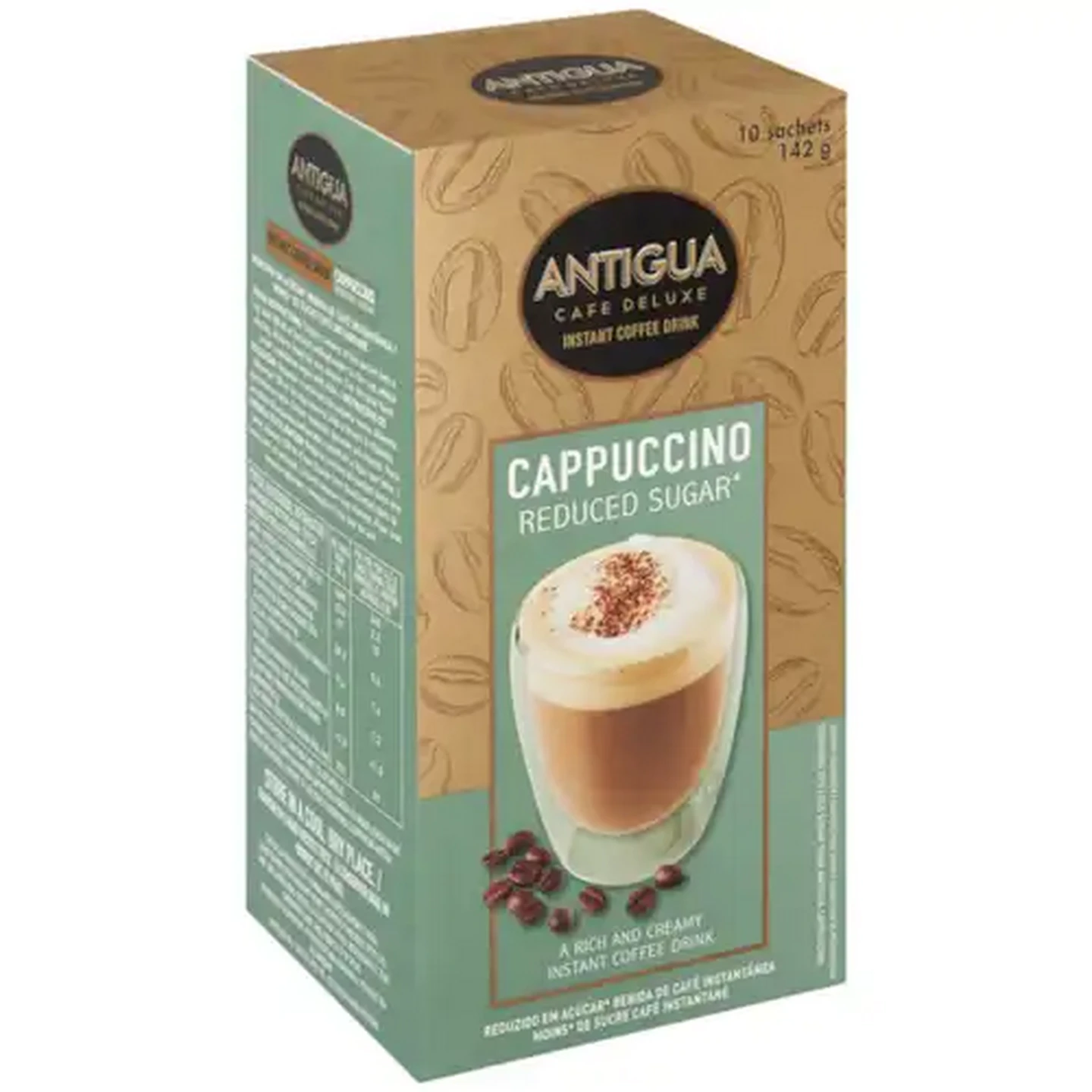 Image of Antigua Cappuccino Instant Coffee Drink 10 x 14.2g
