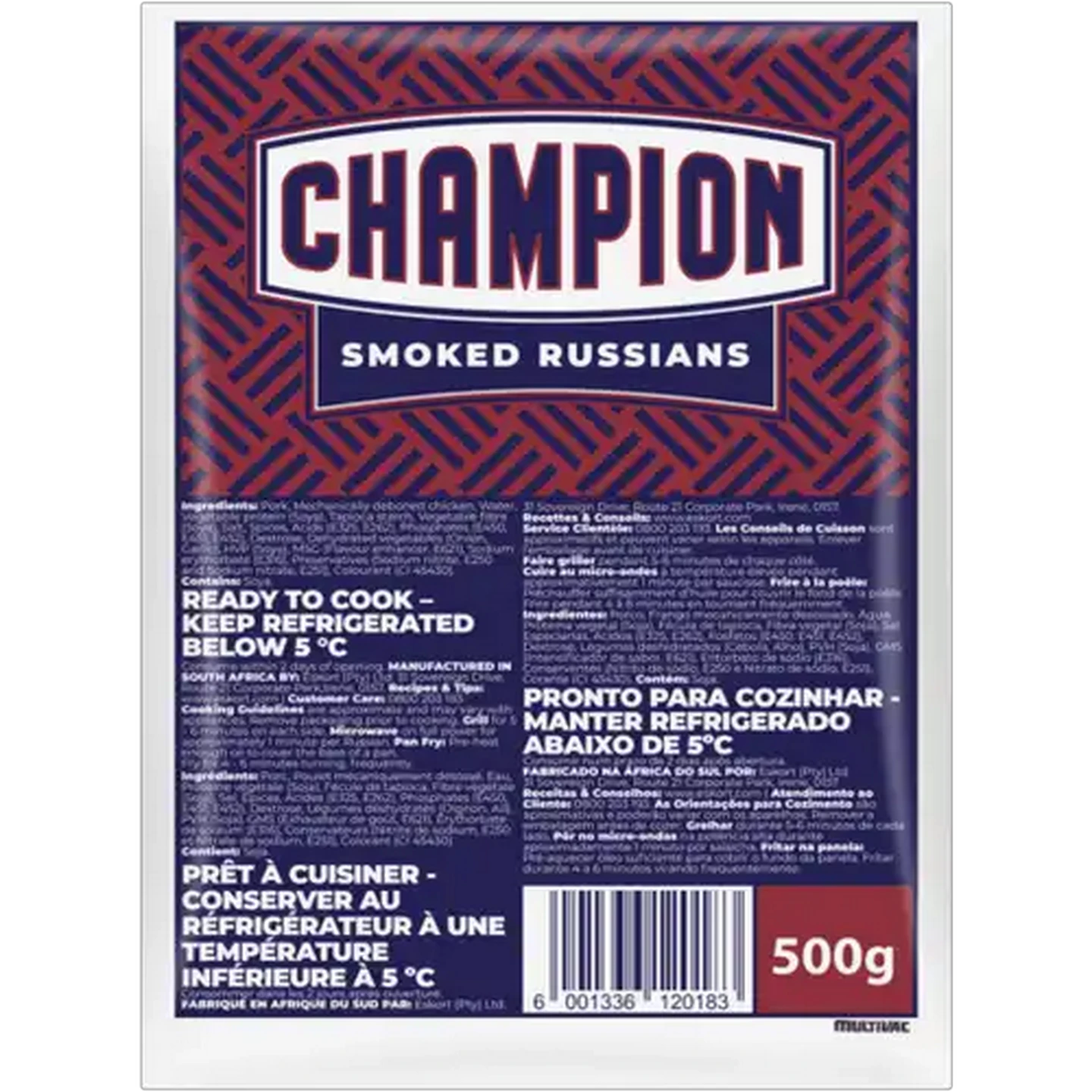 Image of Champion Smoked Russians 500g