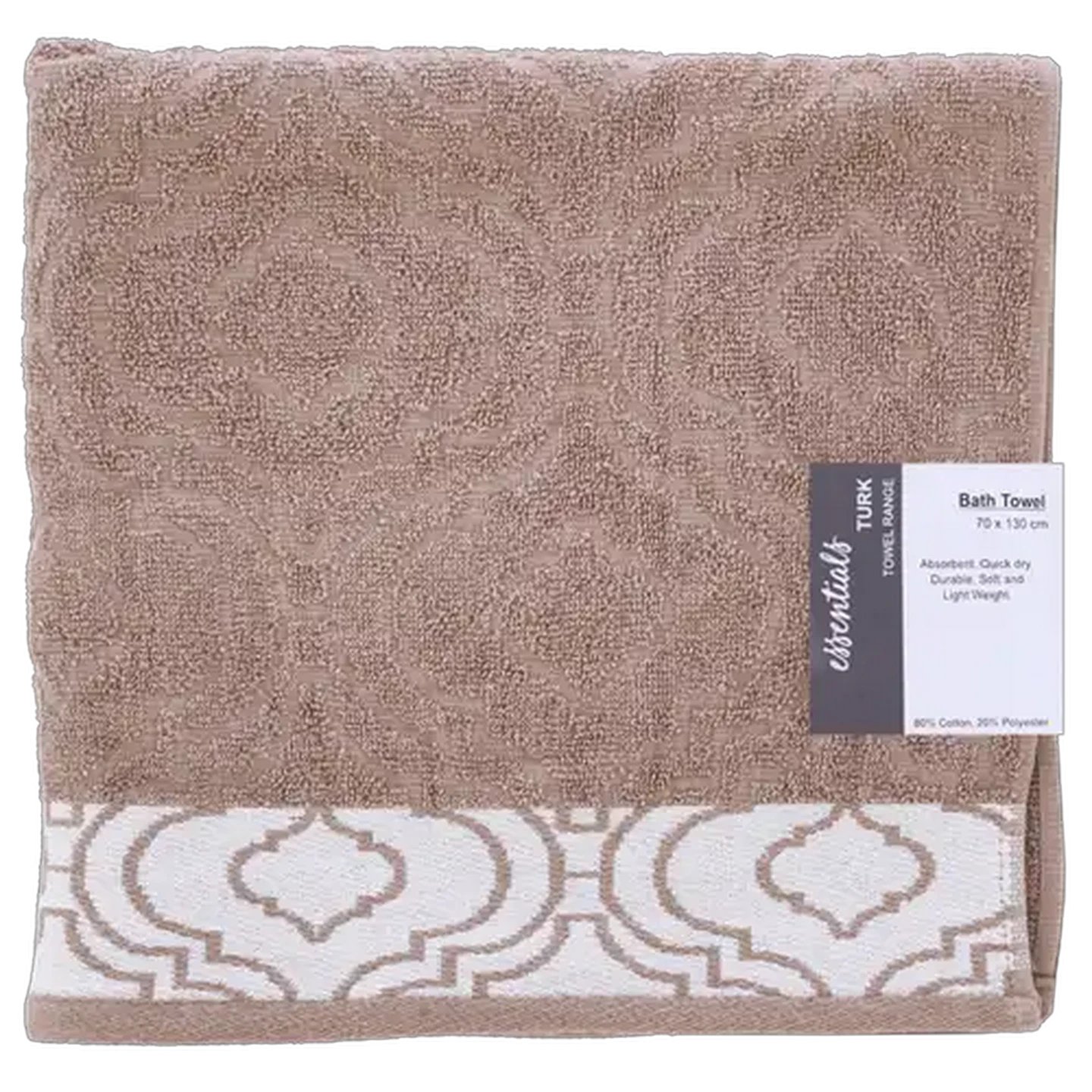 Image of Essentials Coffee Turkey Bath Towel 130 x 70cm