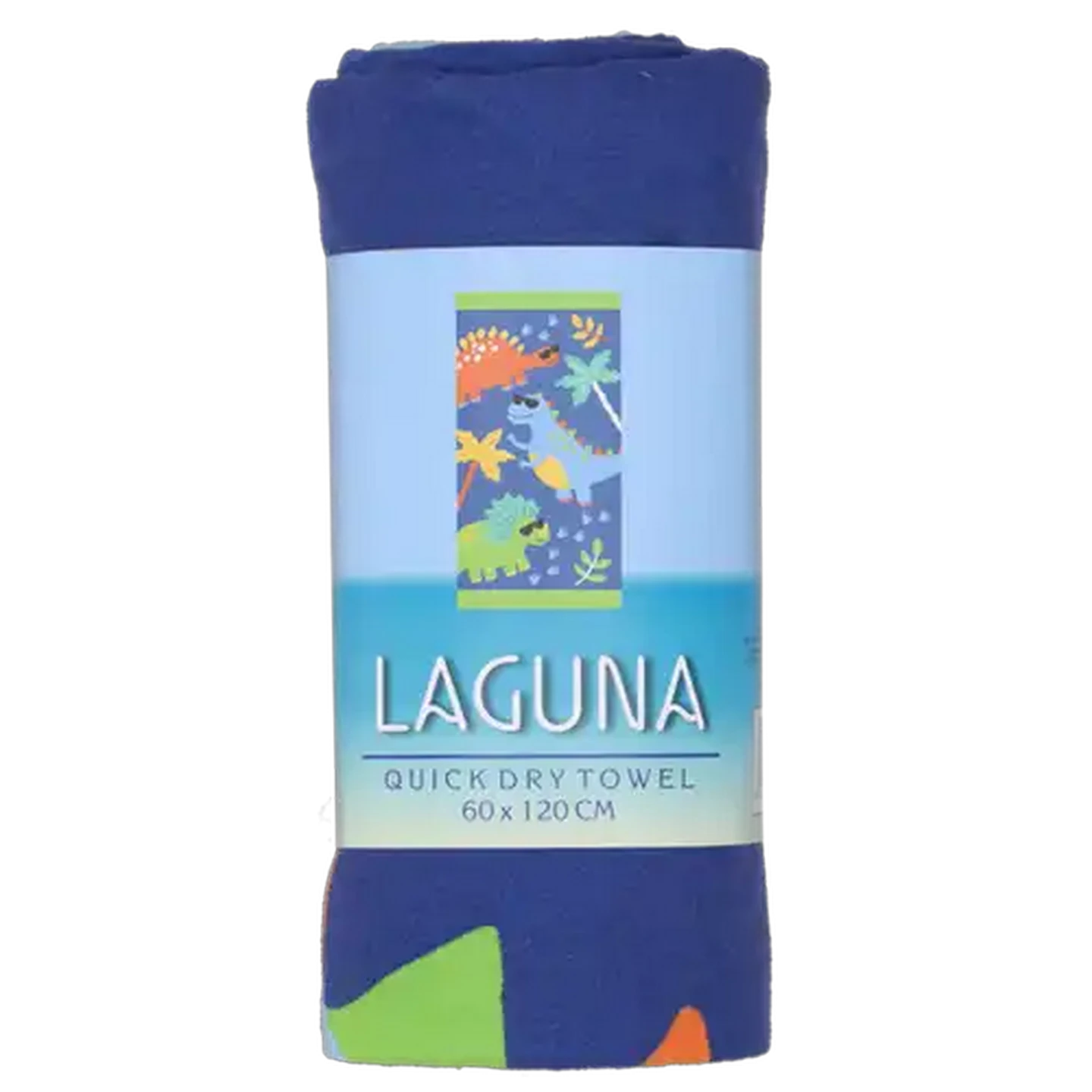 Image of Laguna Blue Dinosaur Quick Dry Beach Towel 60 x 120cm