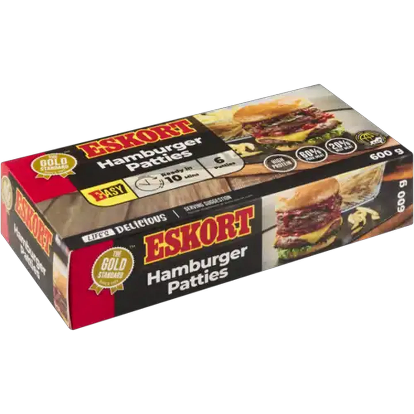 Image of Eskort Frozen Hamburger Patties 600g