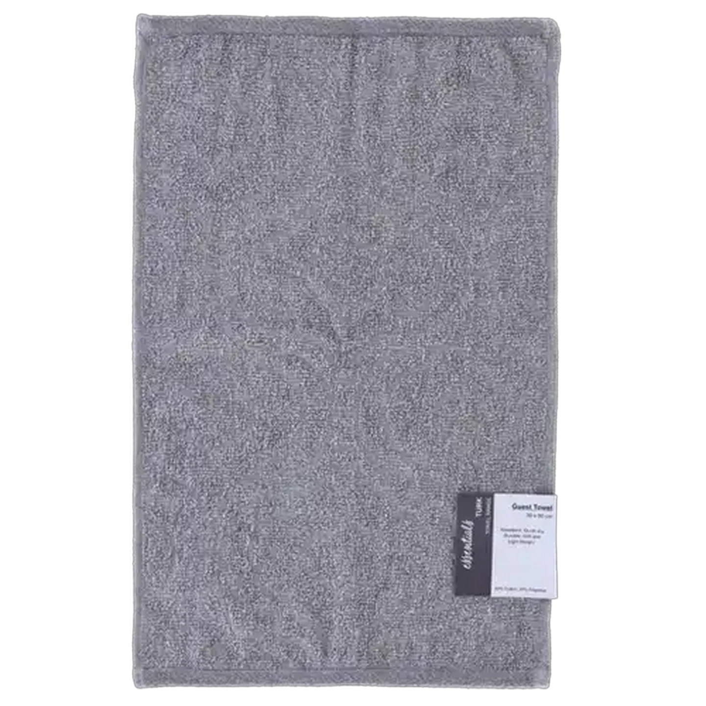 Image of Essentials Grey Turkey Guest Towel 30 x 50cm
