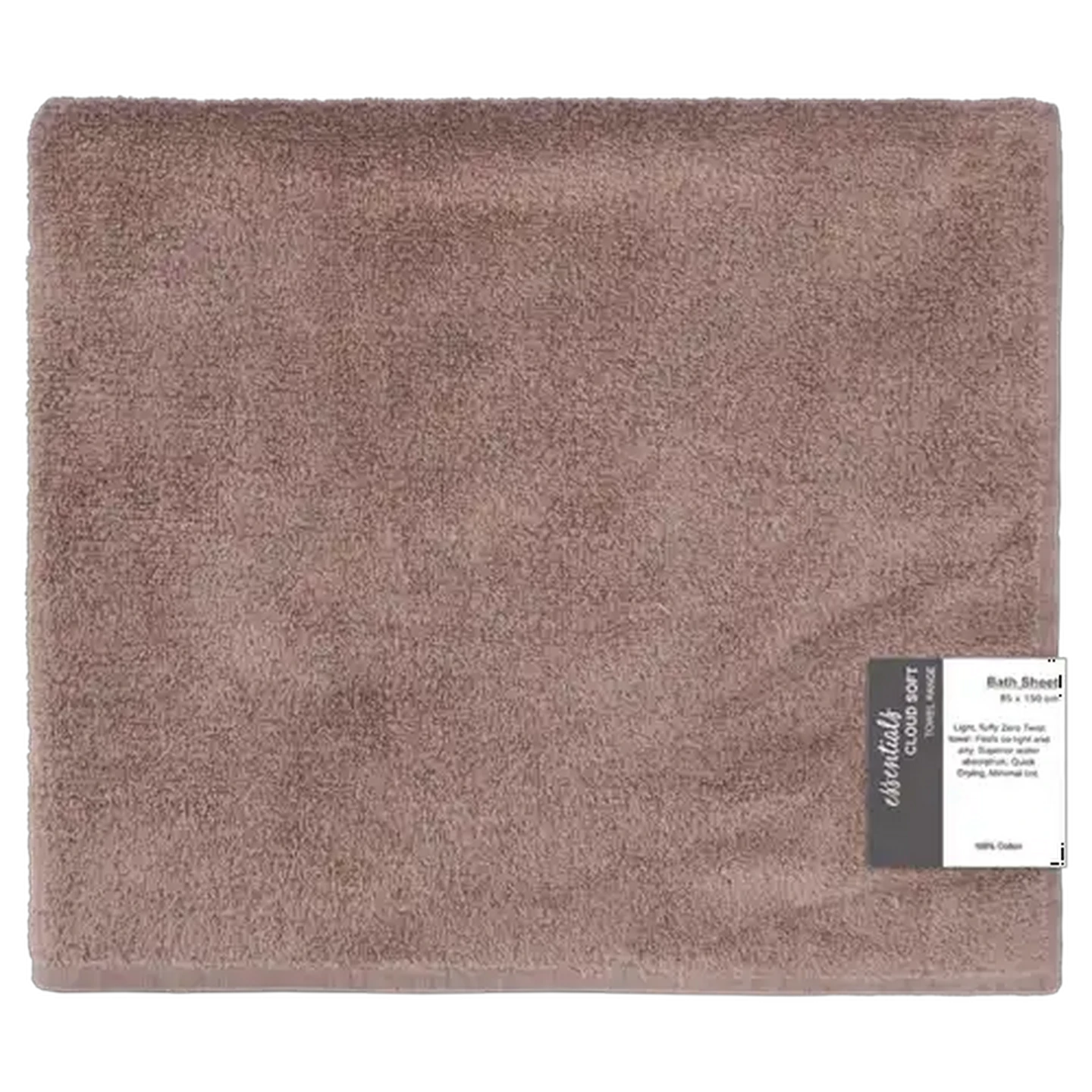 Image of Essentials Stone Cloud Bath Sheet 85 x 150cm