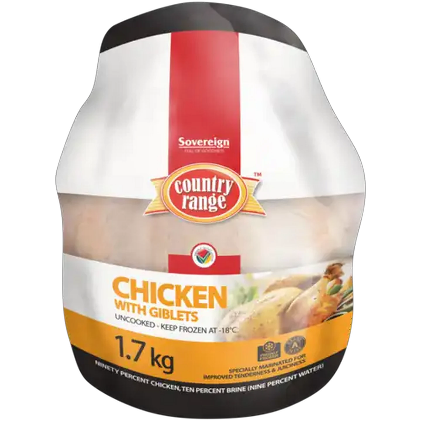 Image of Sovereign Country Range Frozen Whole Chicken with Giblets 1.7kg