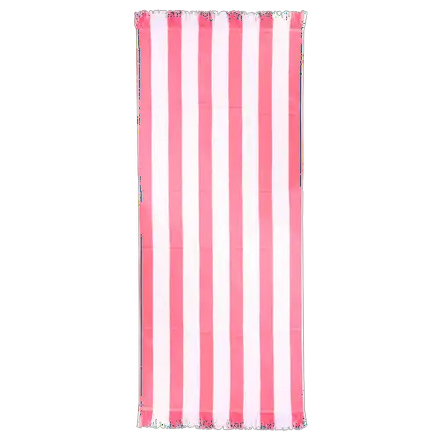 Image of Laguna Red & White Stripe Dobby Beach Towel 96 x 183cm