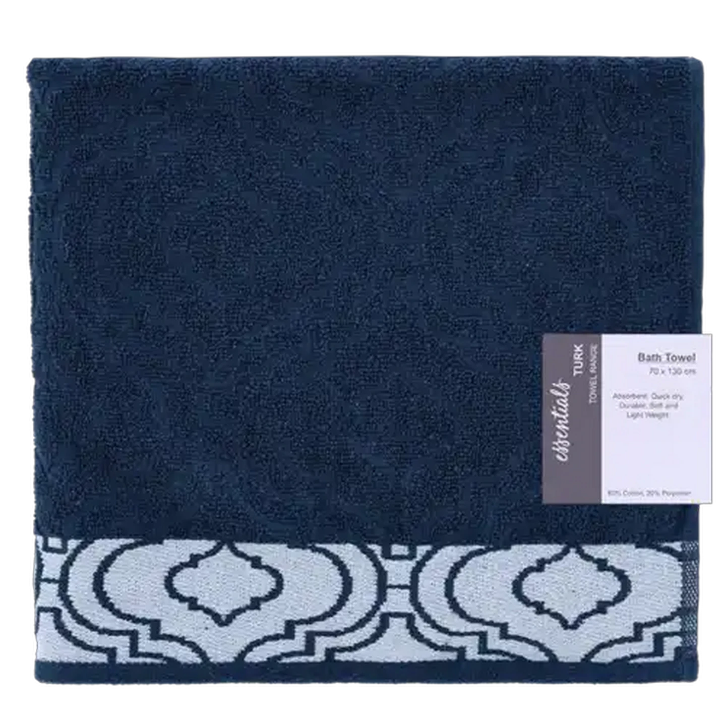 Image of Essentials Turkey Bath Towel 130 x 70cm