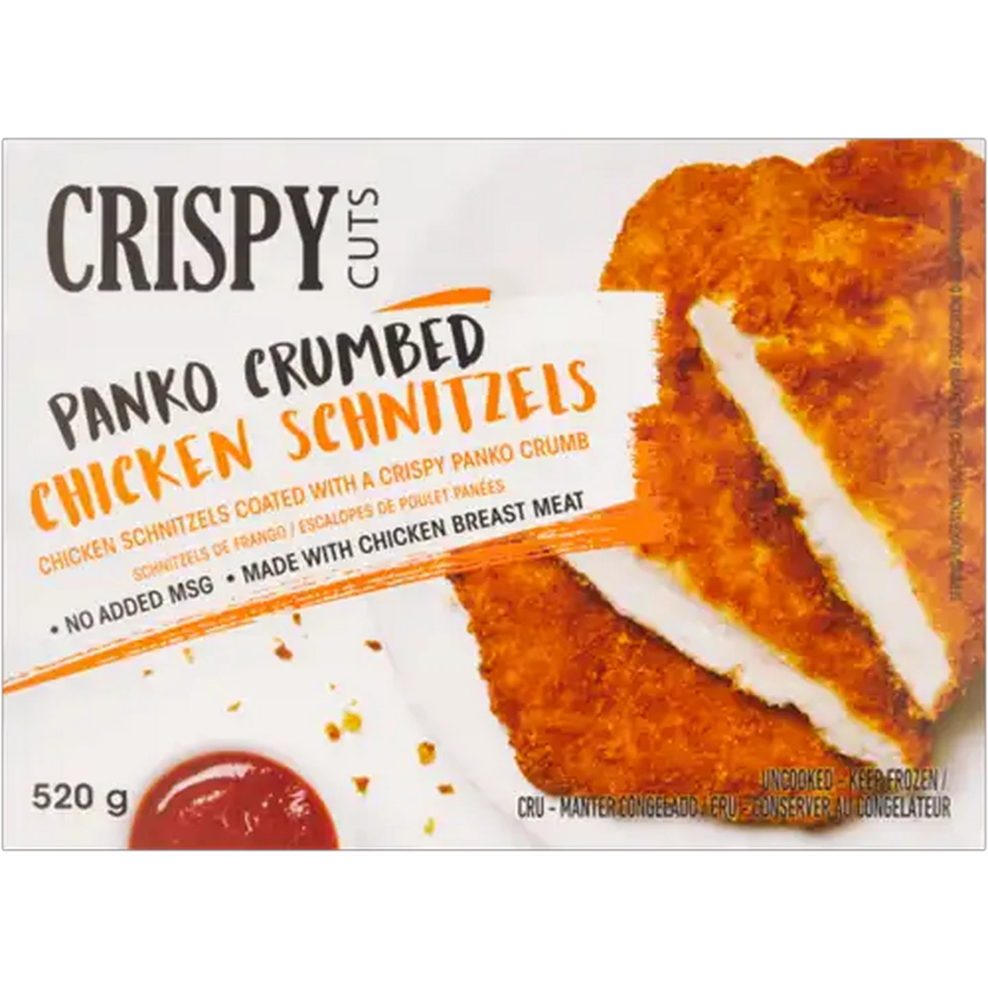 Image of Crispy Cuts Frozen Panko Crumbed Chicken Schnitzels 520g