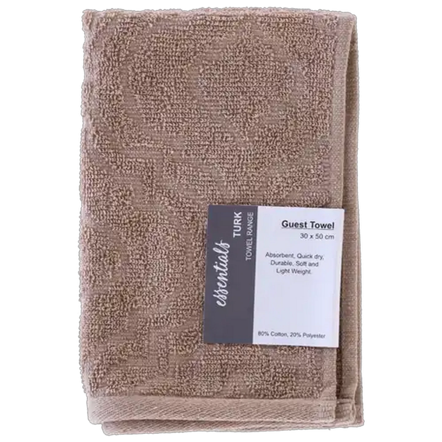 Image of Essentials Coffee Turkey Guest Towel 30 x 50cm