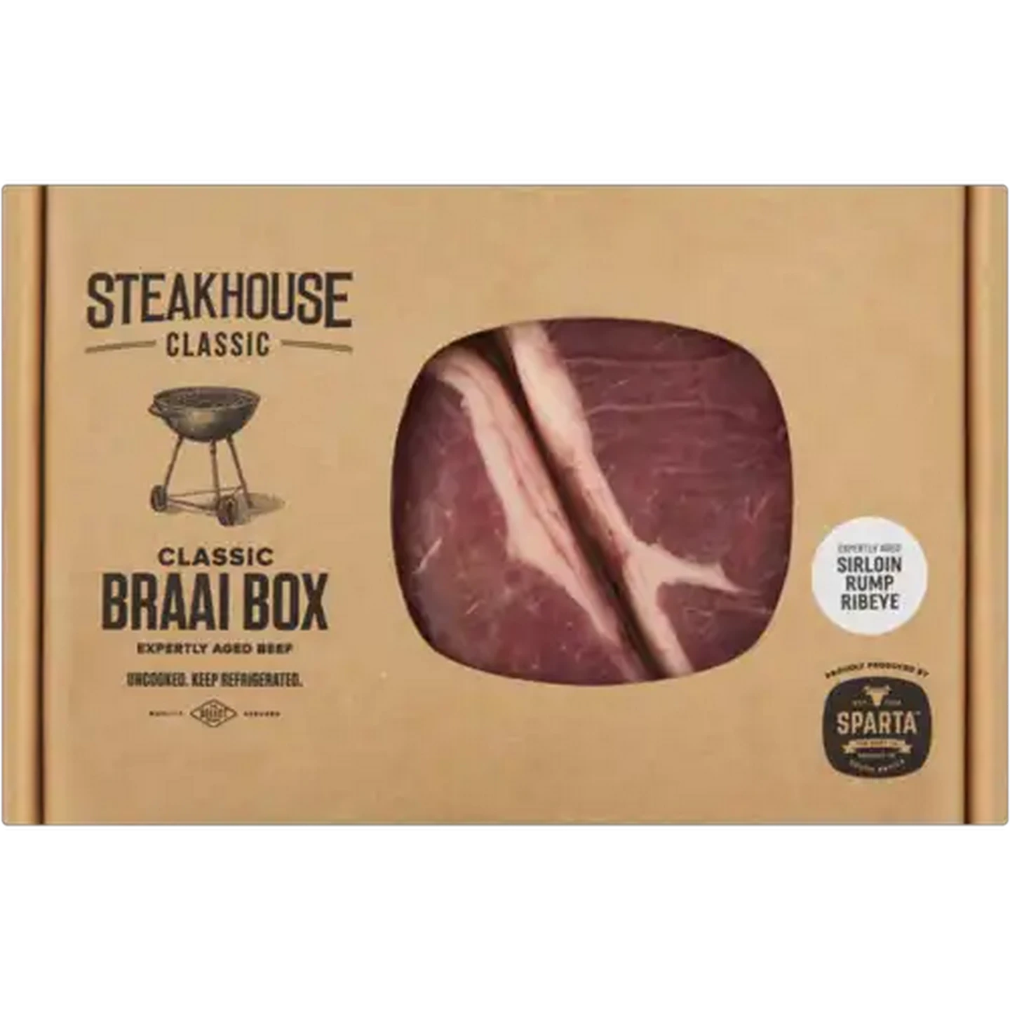 Image of Steakhouse Classic Sirloin, Rump & Ribeye Braai Box Per kg