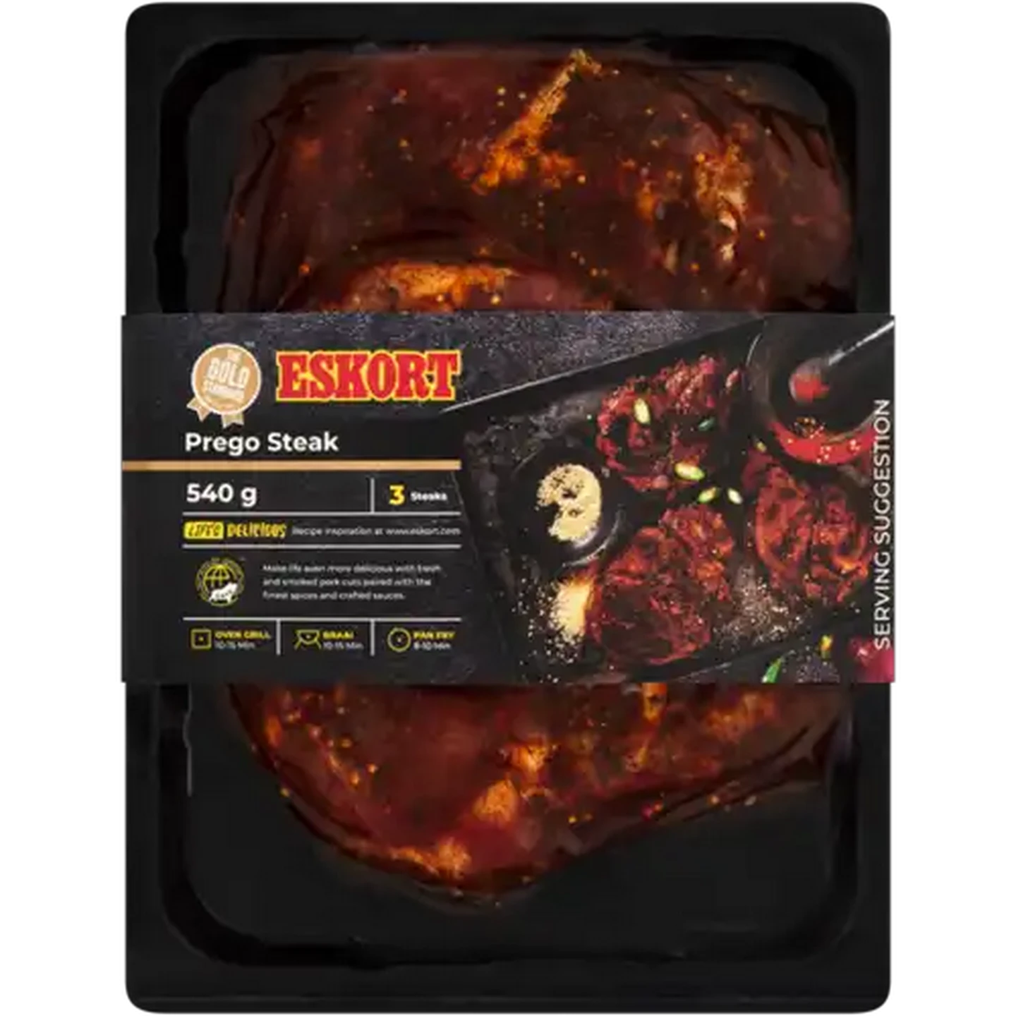 Image of Eskort Premium Select Prego Pork Steaks 540g
