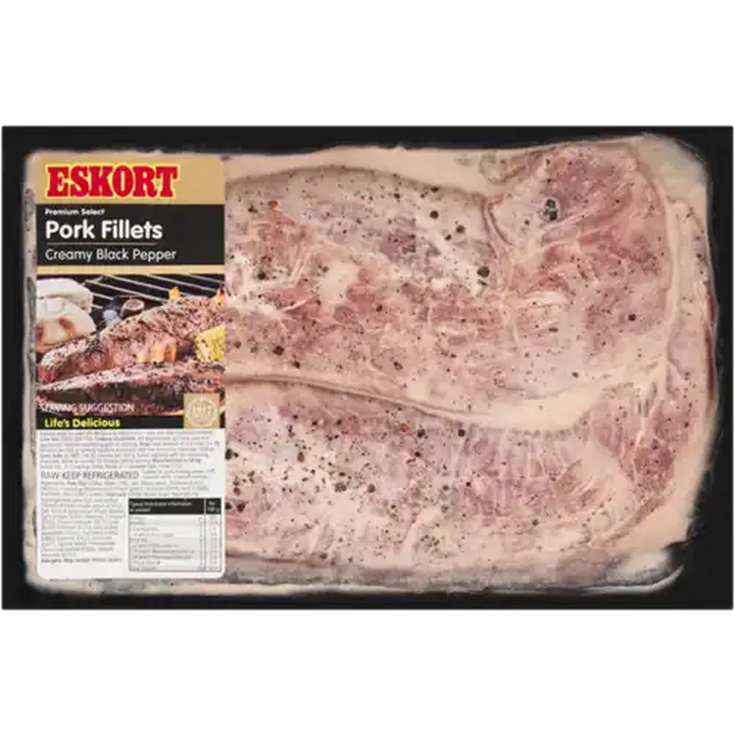 Image of Eskort Creamy Black Pepper Marinated Pork Fillets Per kg