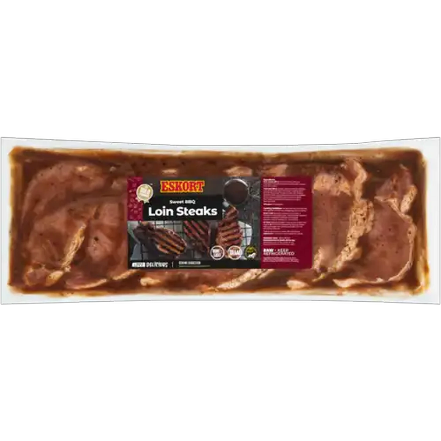 Image of Eskort Sweet BBQ Pork Loin Steaks Per kg