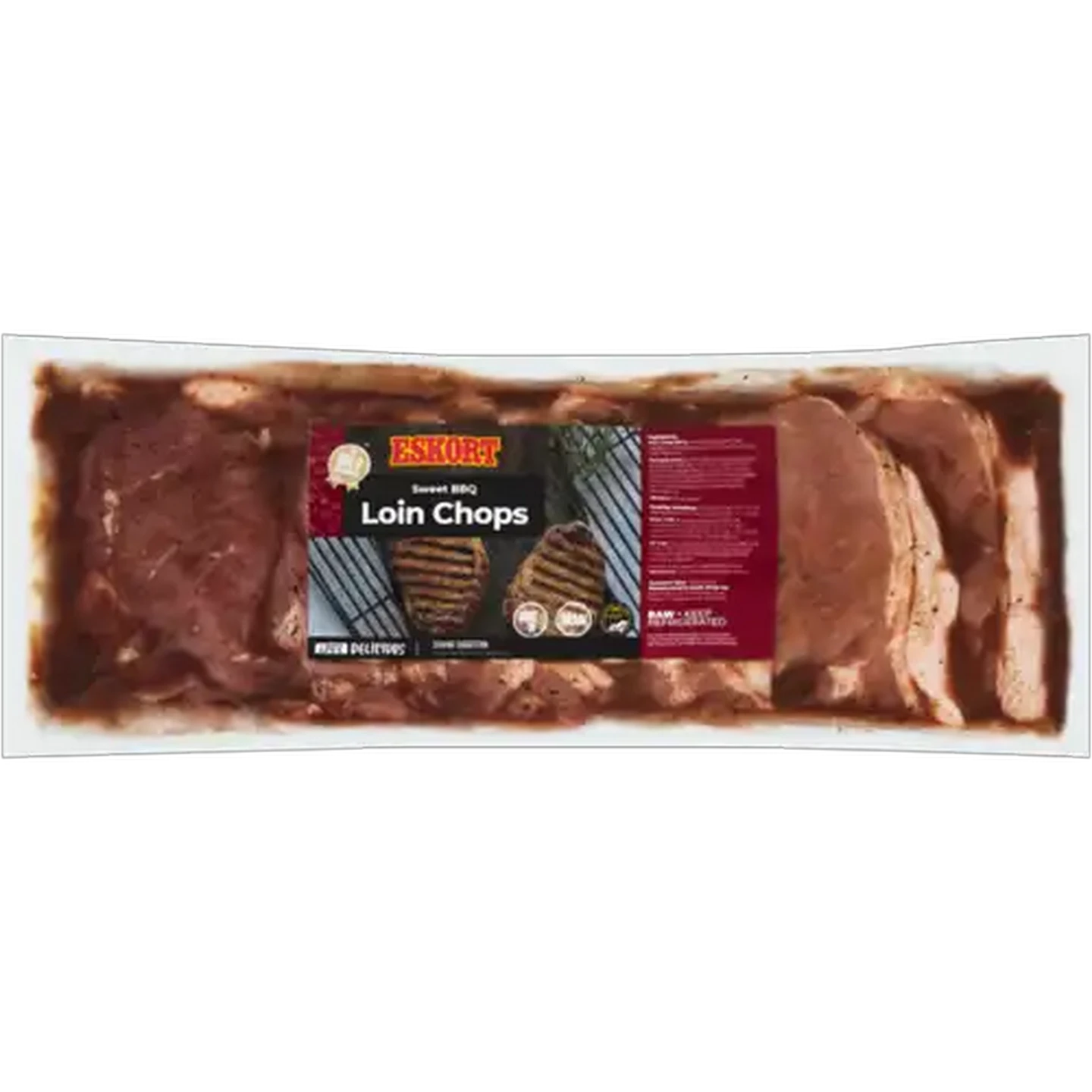 Image of Eskort Sweet BBQ Marinated Pork Loin Chops Per kg