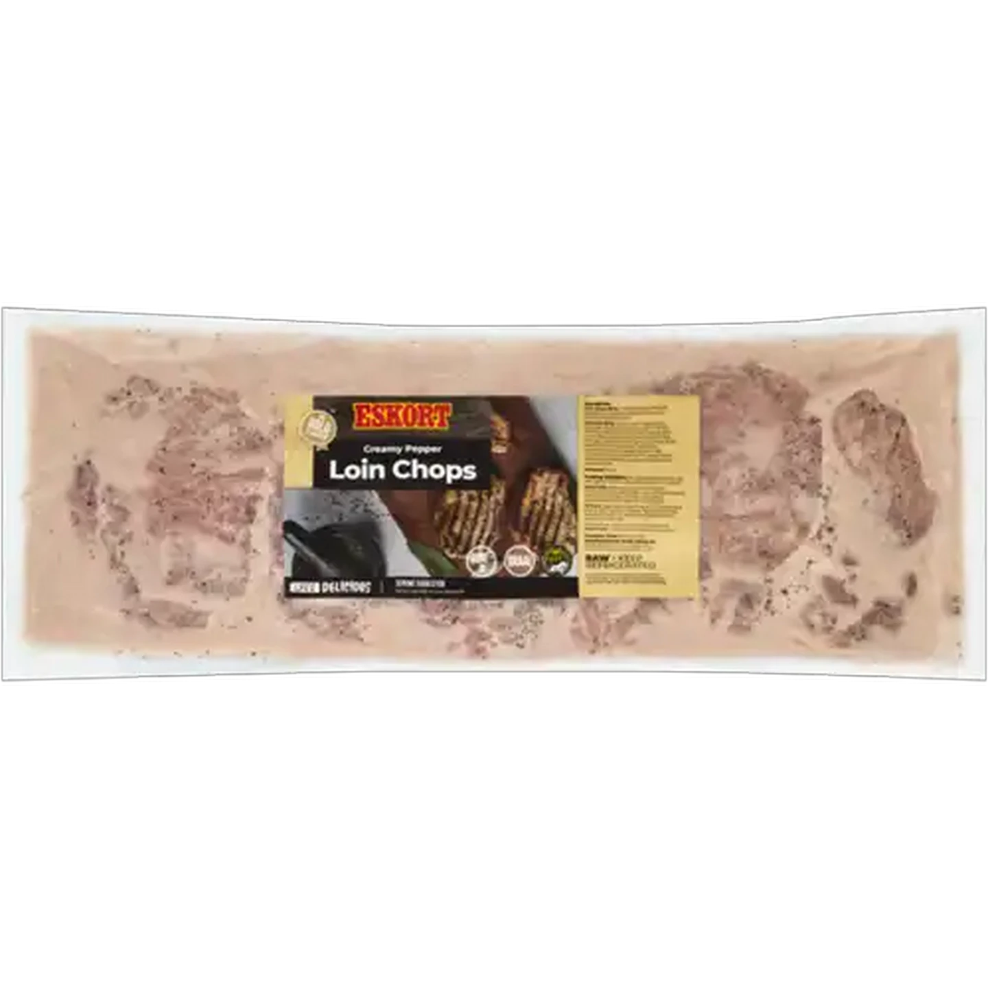 Image of Eskort Creamy Pepper Marinated Loin Chops Per kg