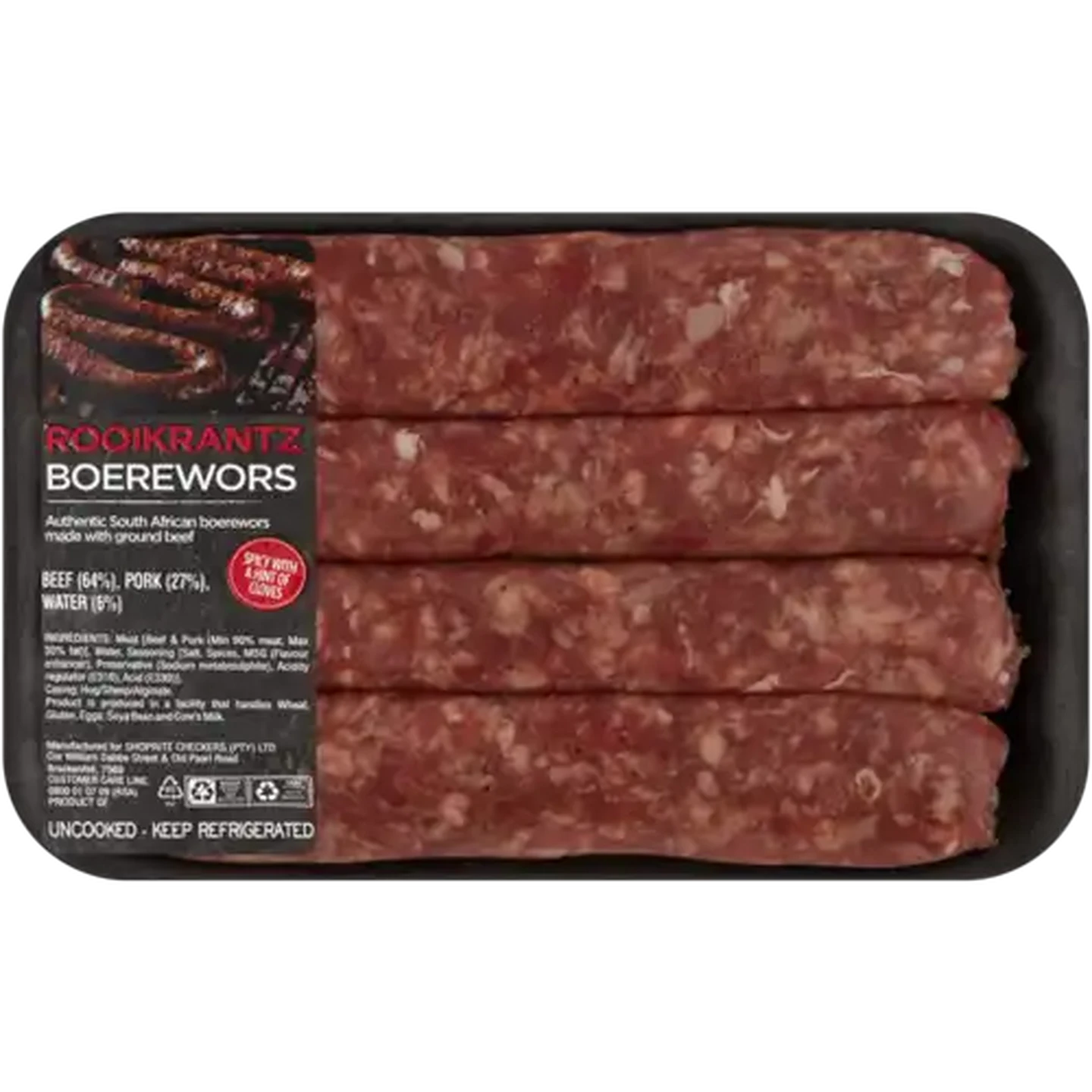Image of Rooikrantz Thick Boerewors Per kg (LF)