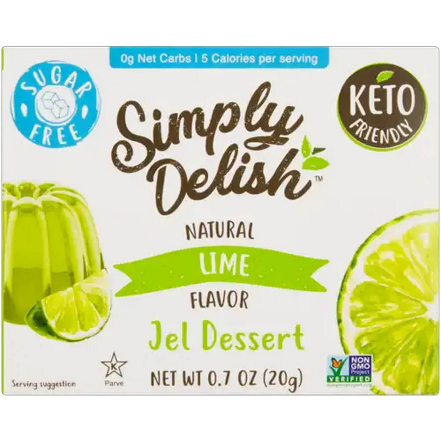 Image of Simply Delish Natural Lime Flavoured Jelly 20g