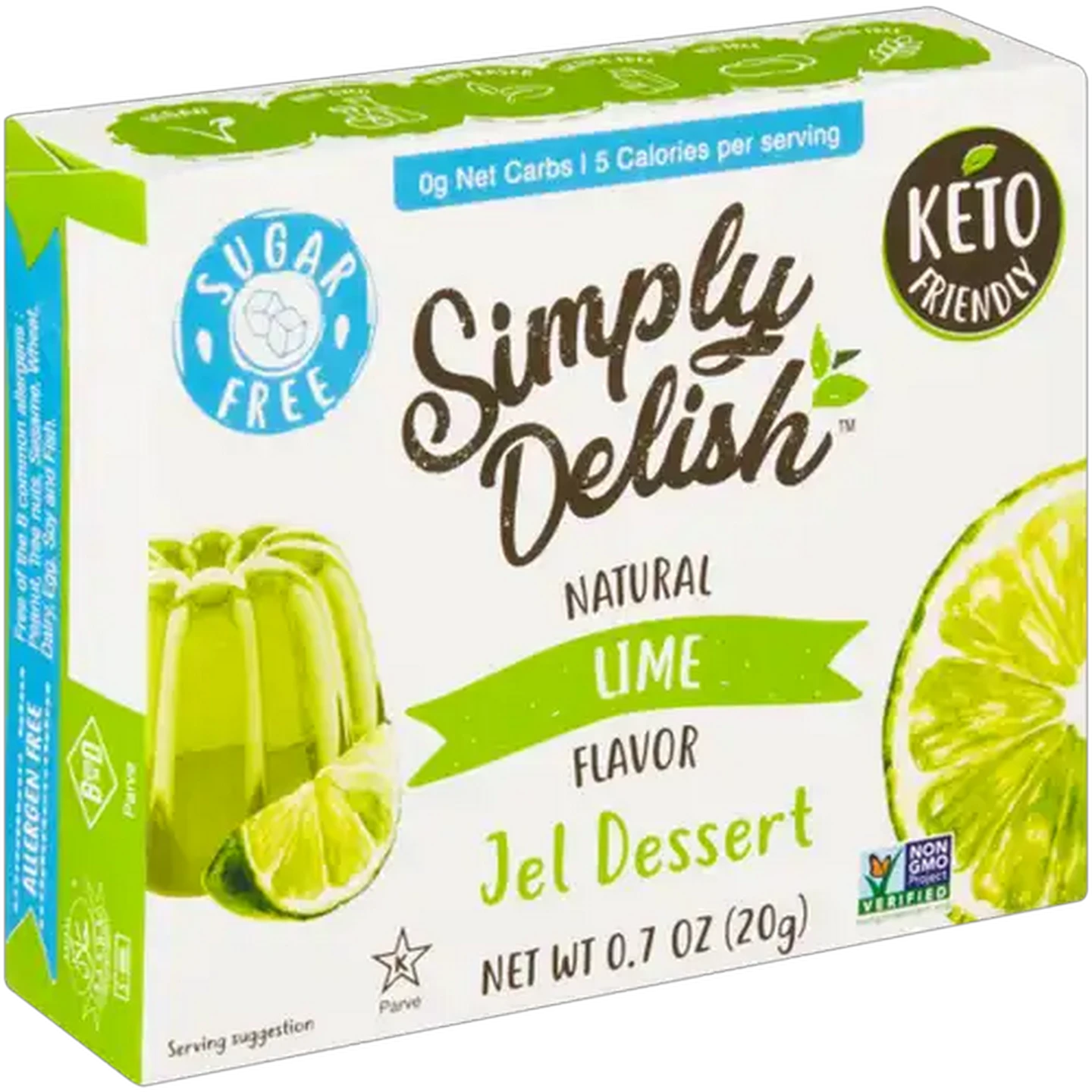 Image of Simply Delish Natural Lime Flavoured Jelly 20g