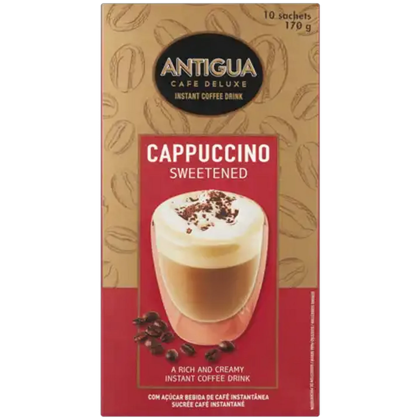 Image of Antigua Cappuccino Instant Coffee Drink 10 x 17g