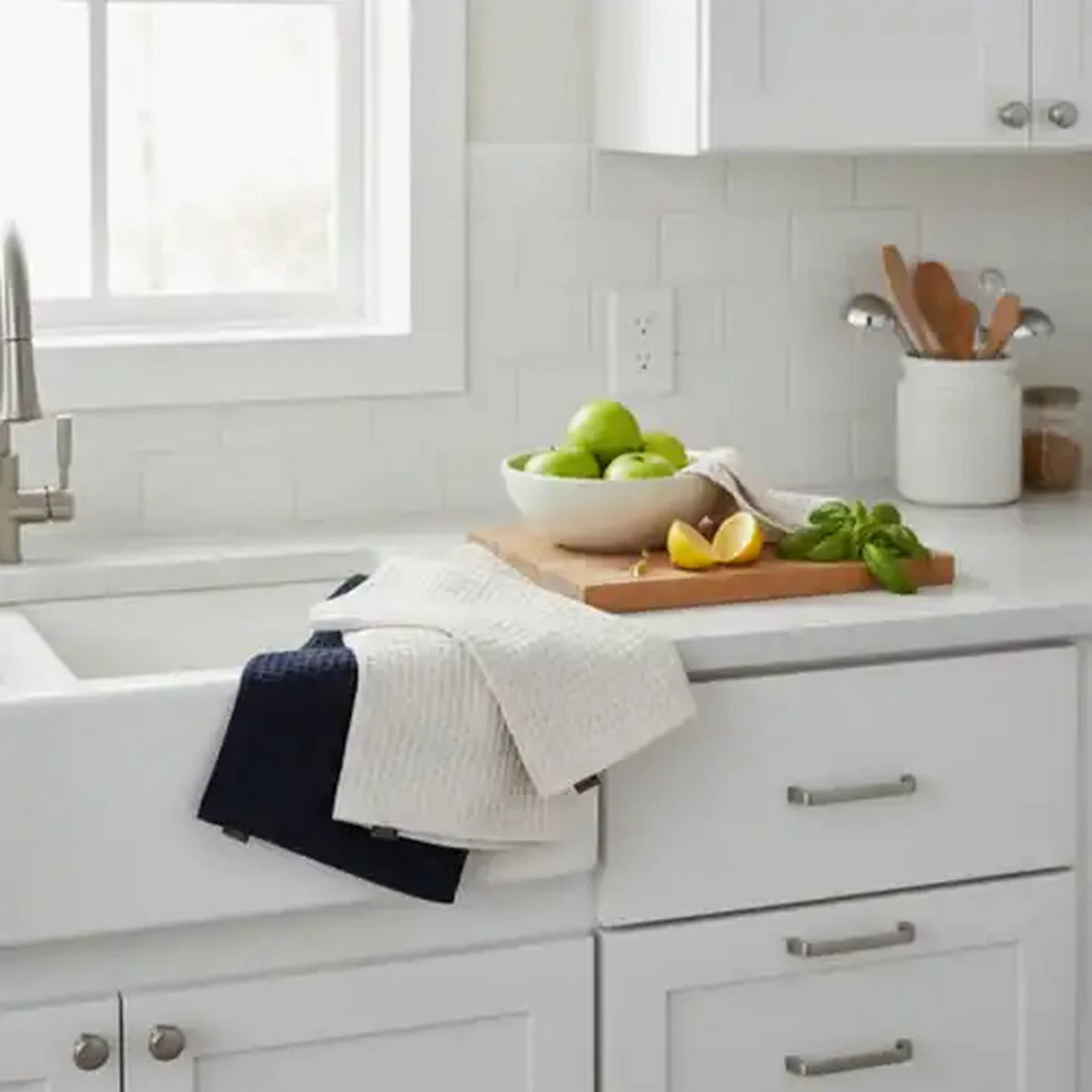 Image of Forage And Feast Waffle Weave Kitchen Cloths 40 x 70cm 2 Pack (Colour May Vary)