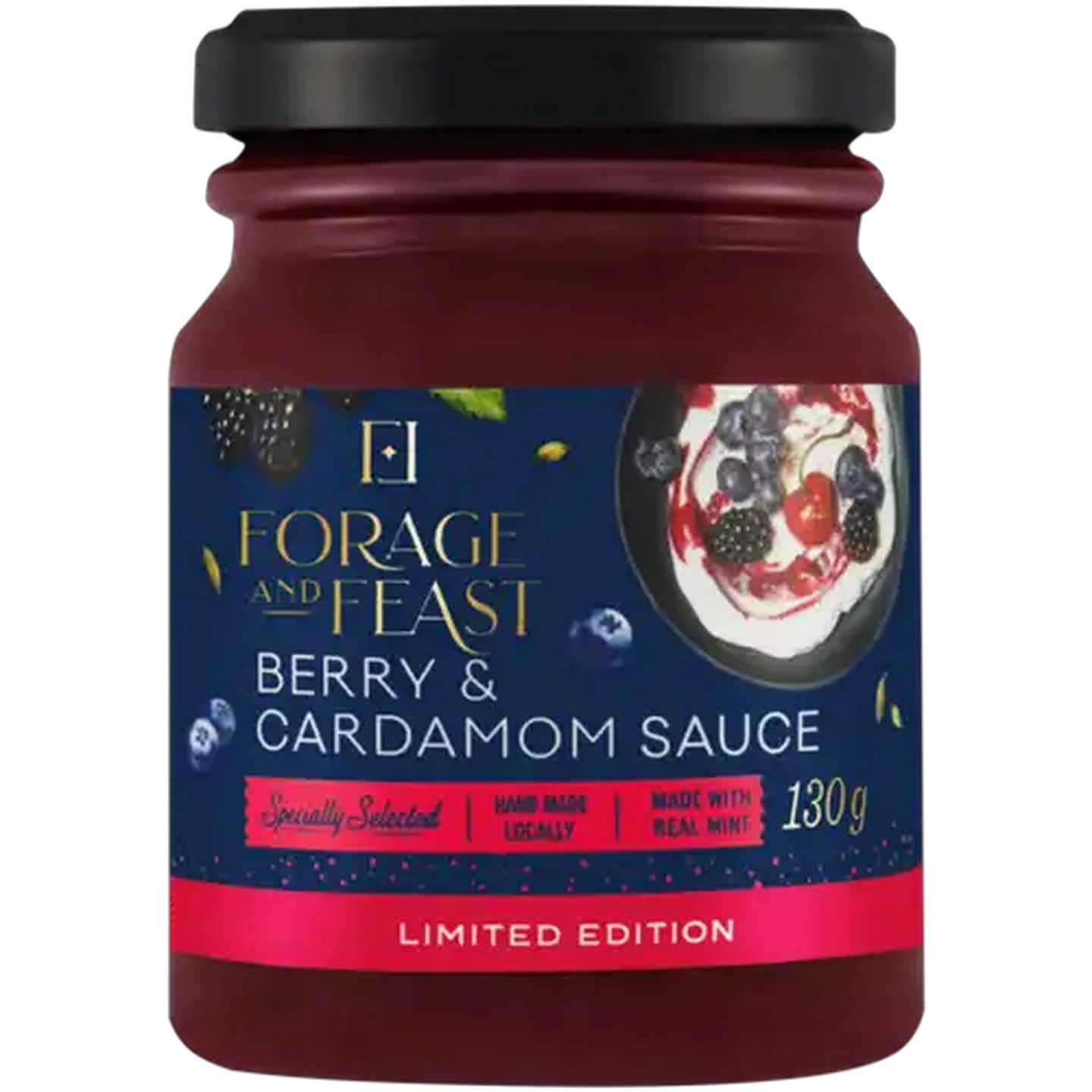 Image of Forage And Feast Limited Edition Berry & Cardamom Sauce 130g