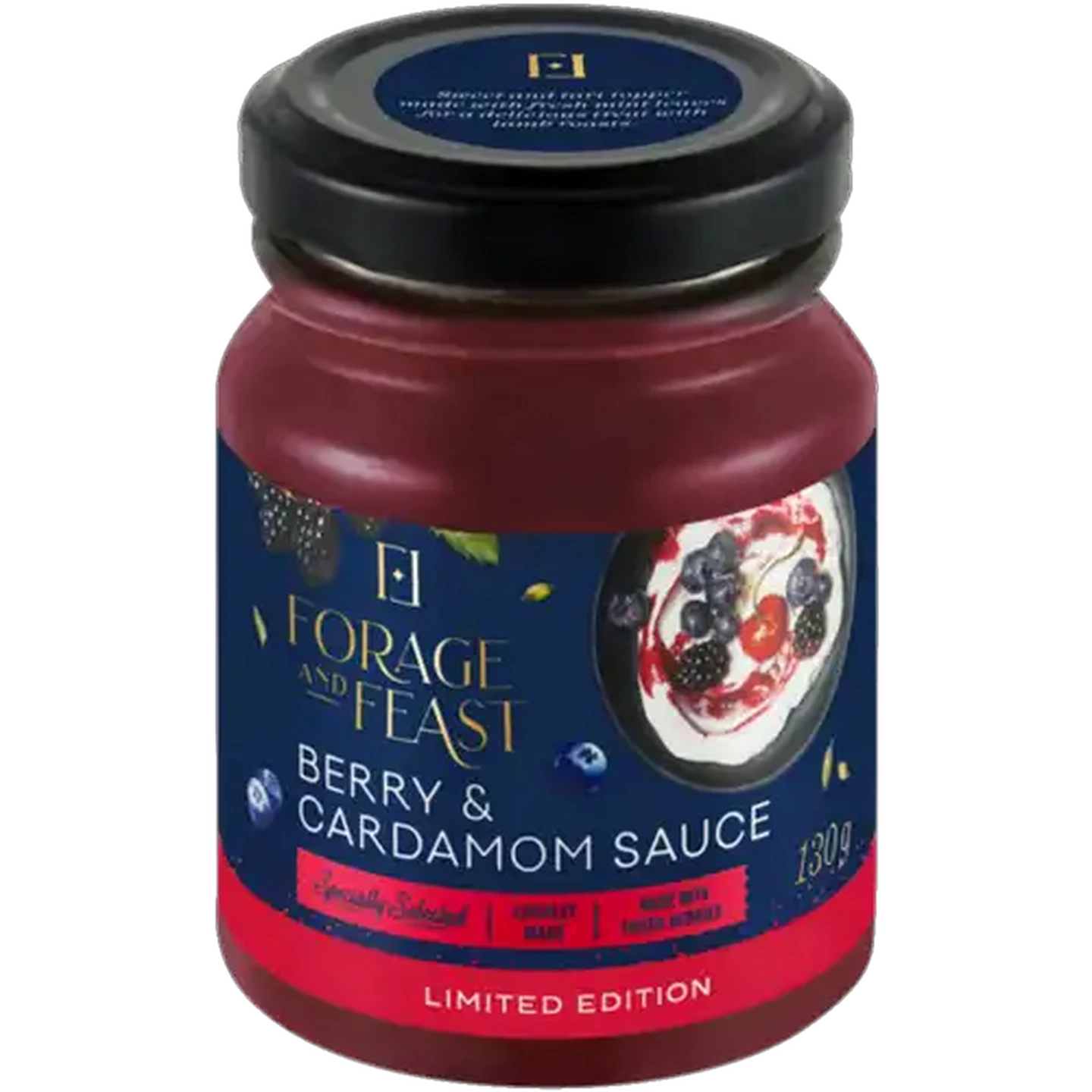 Image of Forage And Feast Limited Edition Berry & Cardamom Sauce 130g
