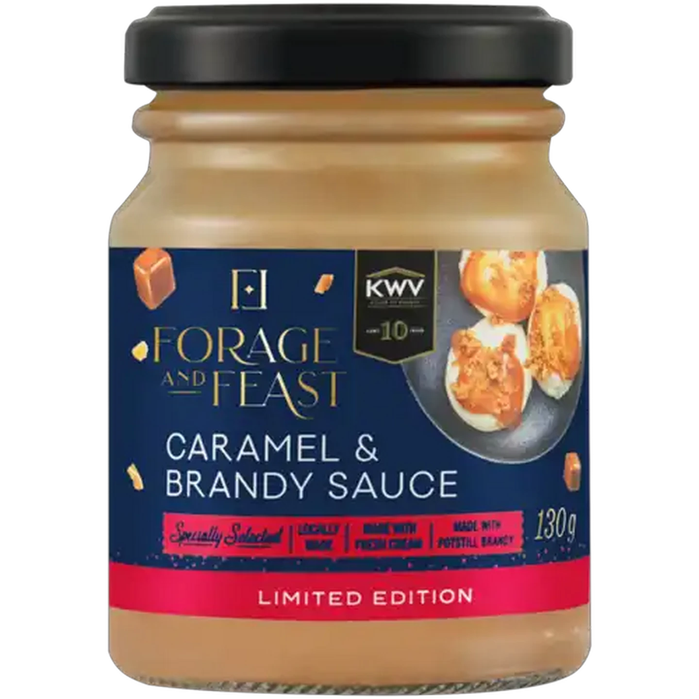 Image of Forage And Feast KWV Limited Edition Caramel & Brandy Sauce 130g