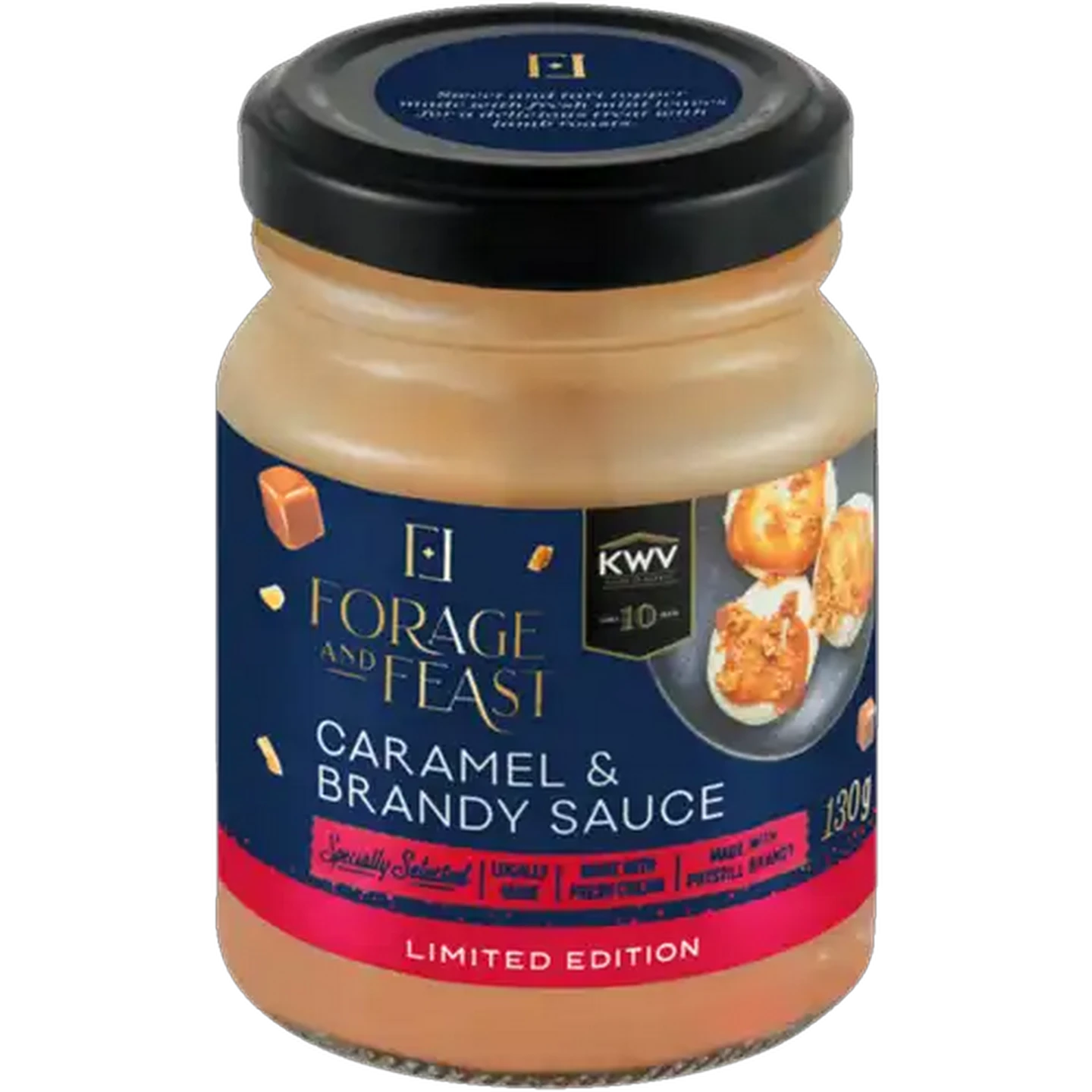 Image of Forage And Feast KWV Limited Edition Caramel & Brandy Sauce 130g