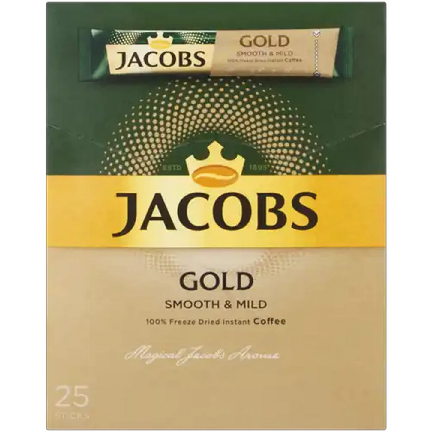 Image of Jacobs Gold Freeze Dried Instant Coffee Sticks 25 x 1.8g