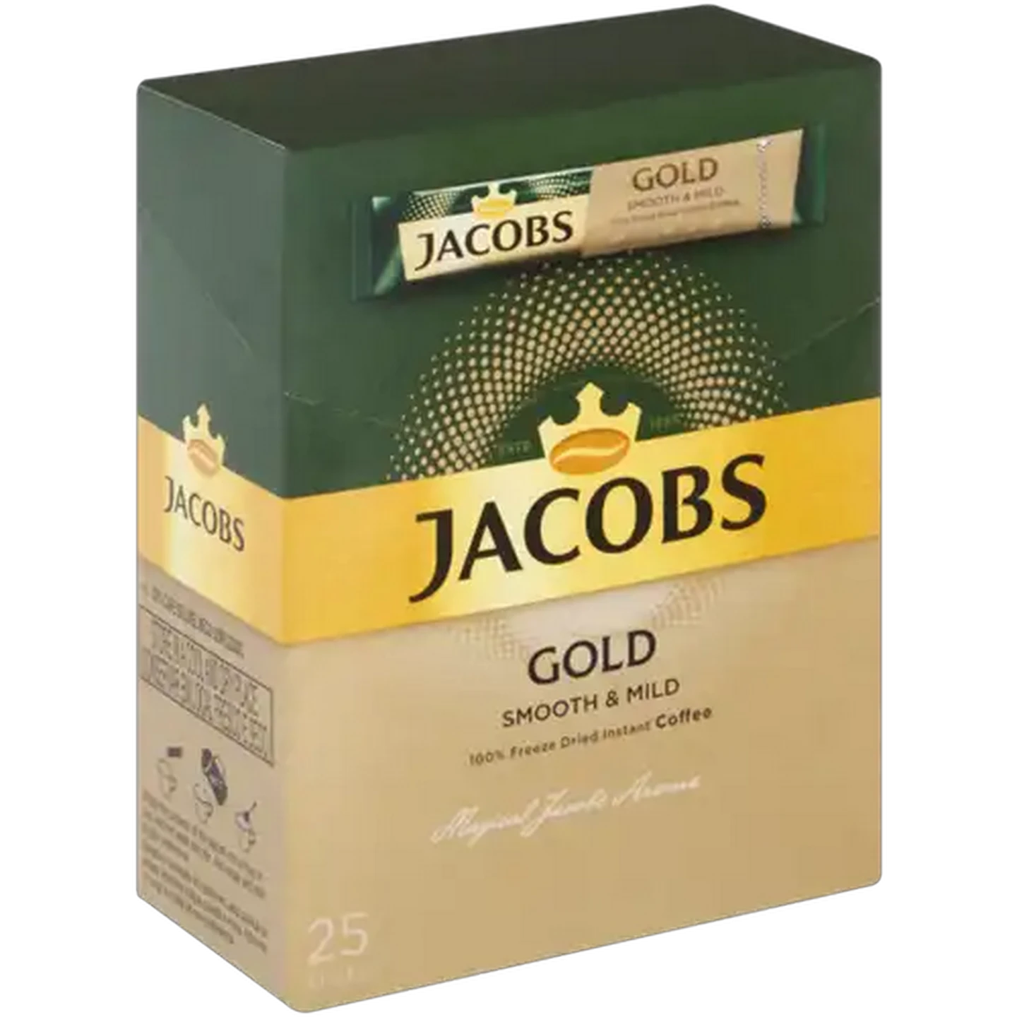 Image of Jacobs Gold Freeze Dried Instant Coffee Sticks 25 x 1.8g