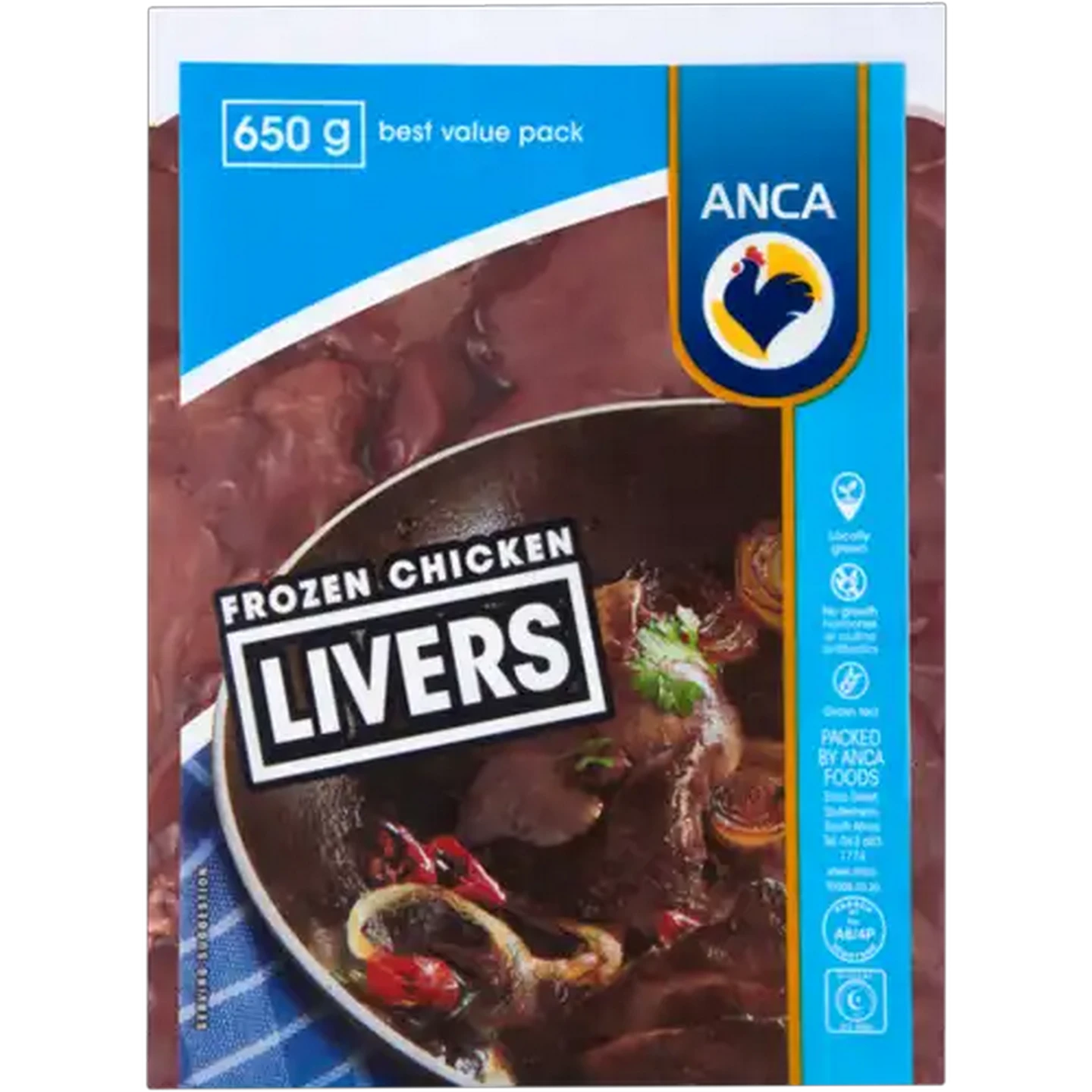 Image of Anca Frozen Chicken Livers 650g