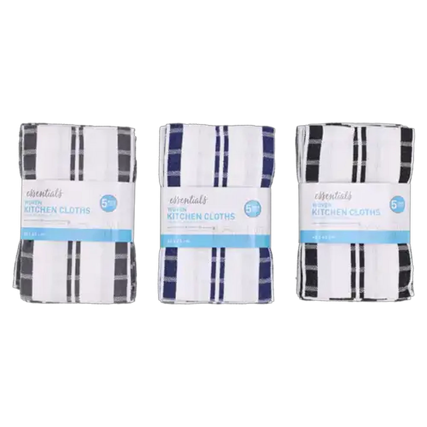 Image of Essentials Portugal Kitchen Cloths 5-Pack (Colour May Vary)