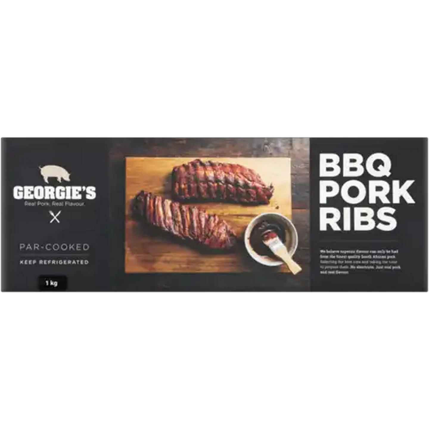 Image of Georgie's Frozen BBQ Pork Loin Ribs 1kg