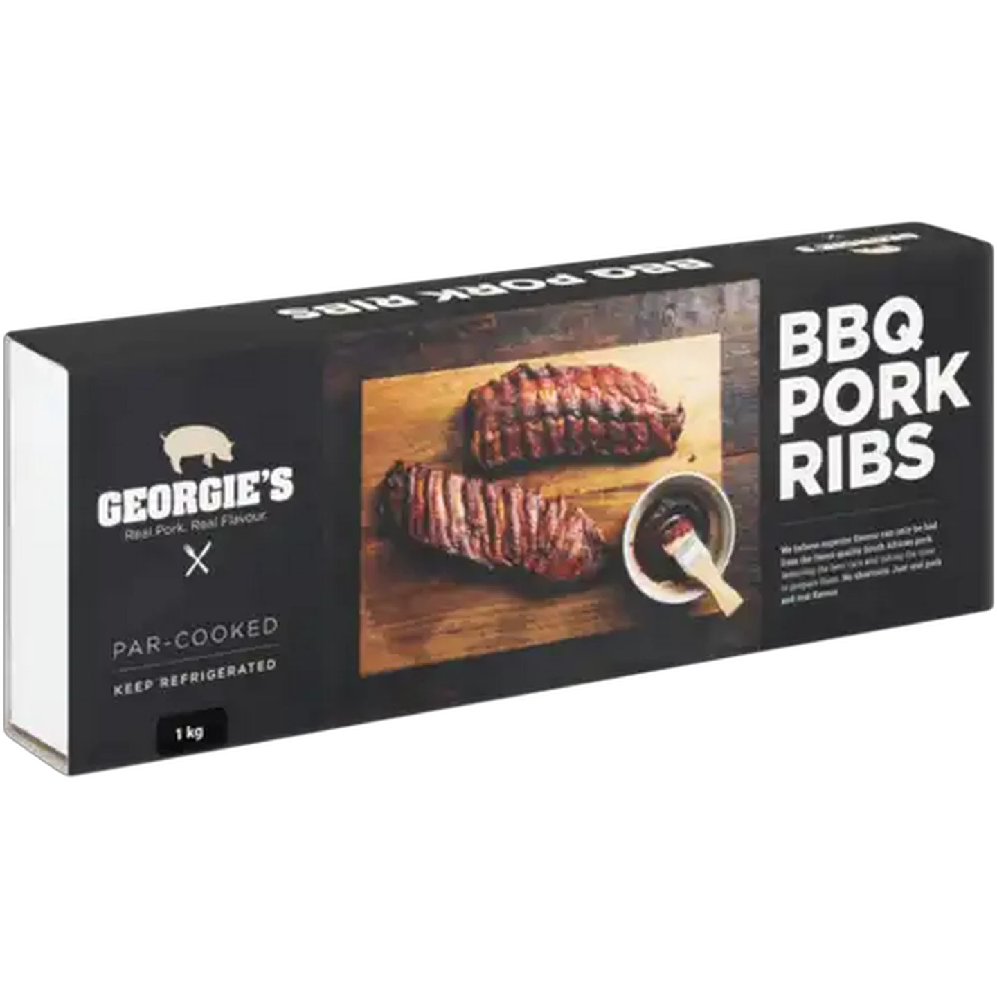 Image of Georgie's Frozen BBQ Pork Loin Ribs 1kg