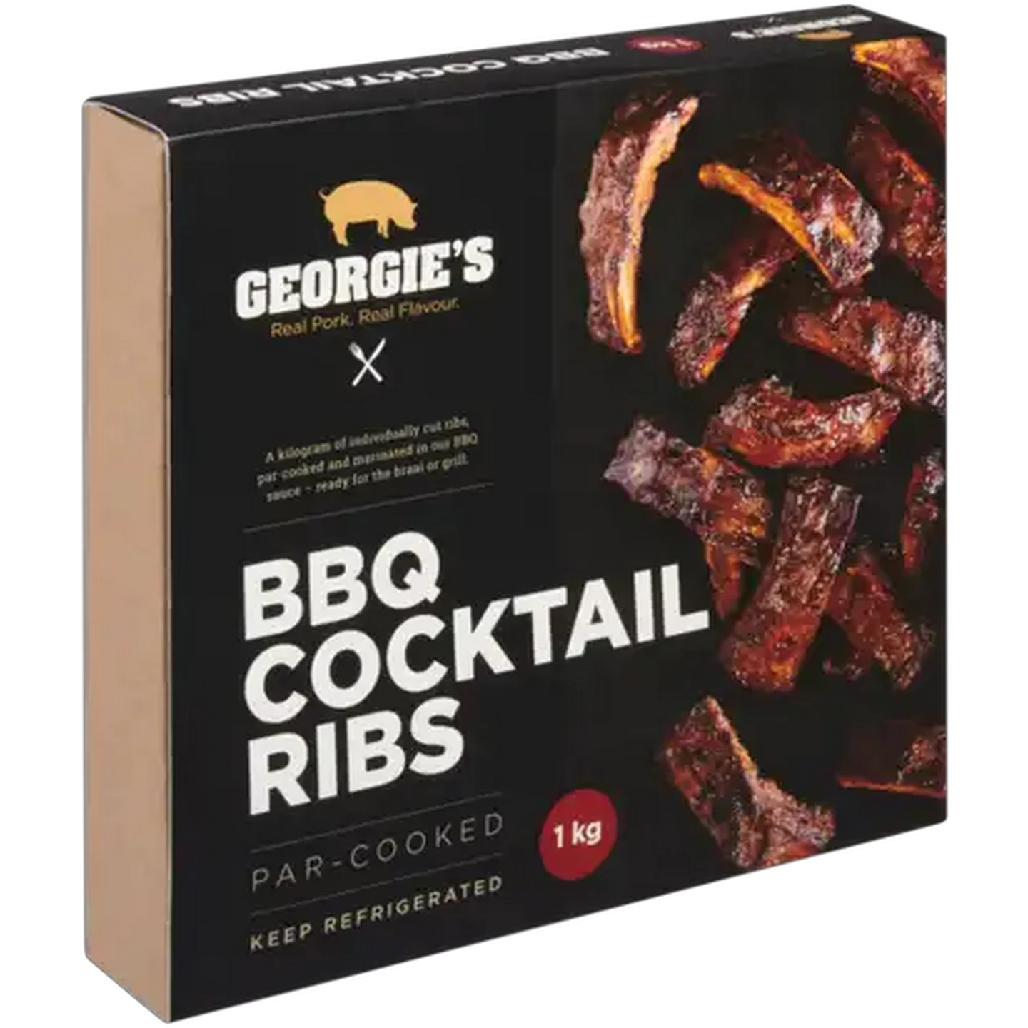 Image of Georgie's BBQ Cocktail Ribs 1kg