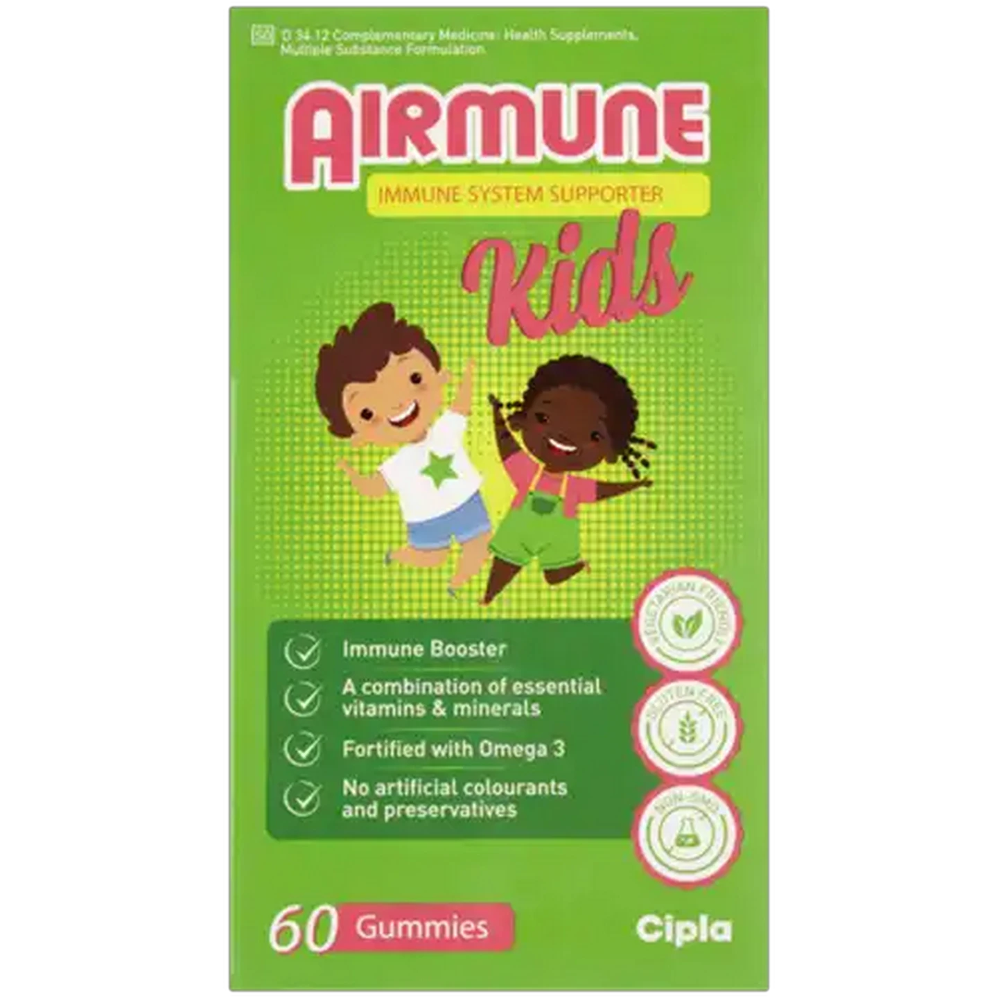Image of Airmune Kids Immune System Supporter Gummies 60 Pack