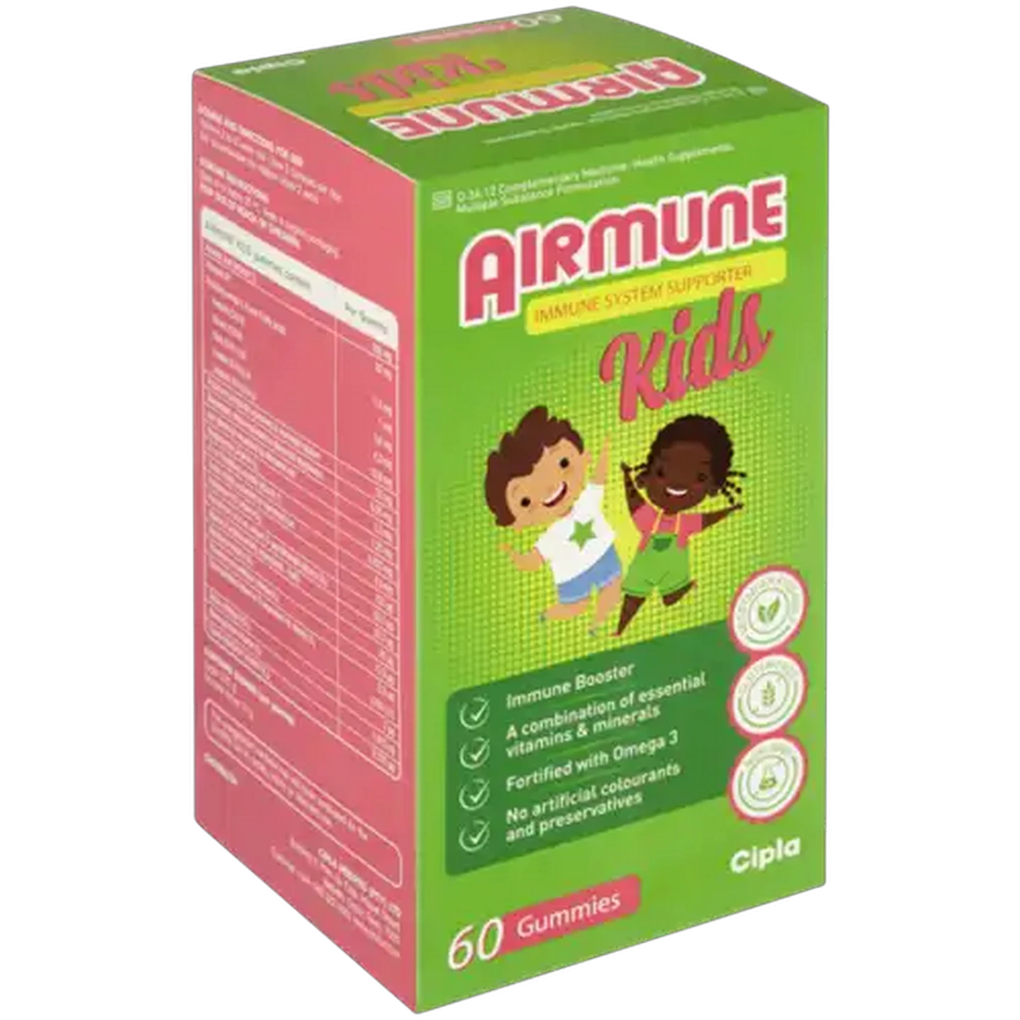 Image of Airmune Kids Immune System Supporter Gummies 60 Pack