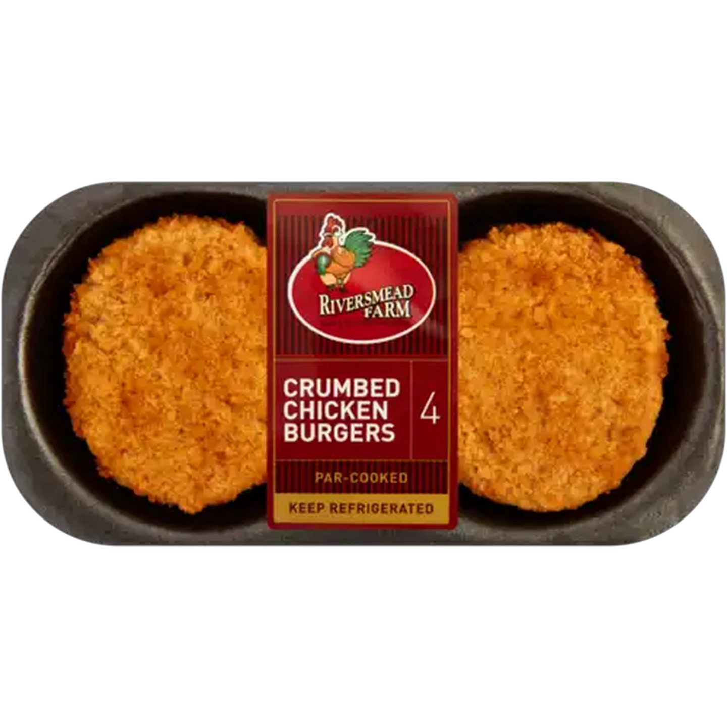 Image of Riversmead Farm Crumbed Chicken Burgers 4 Pack