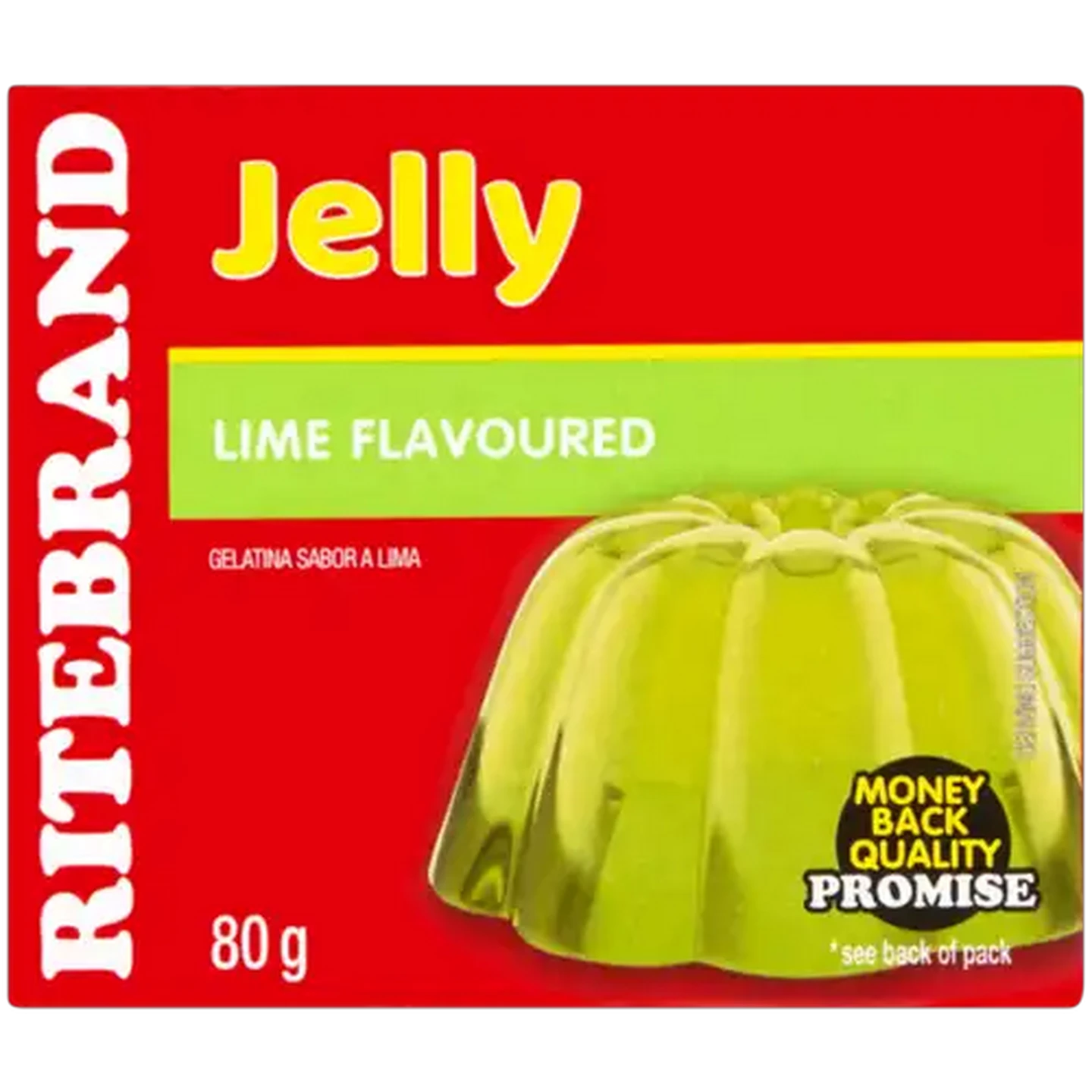Image of Ritebrand Lime Flavoured Instant Jelly 80g