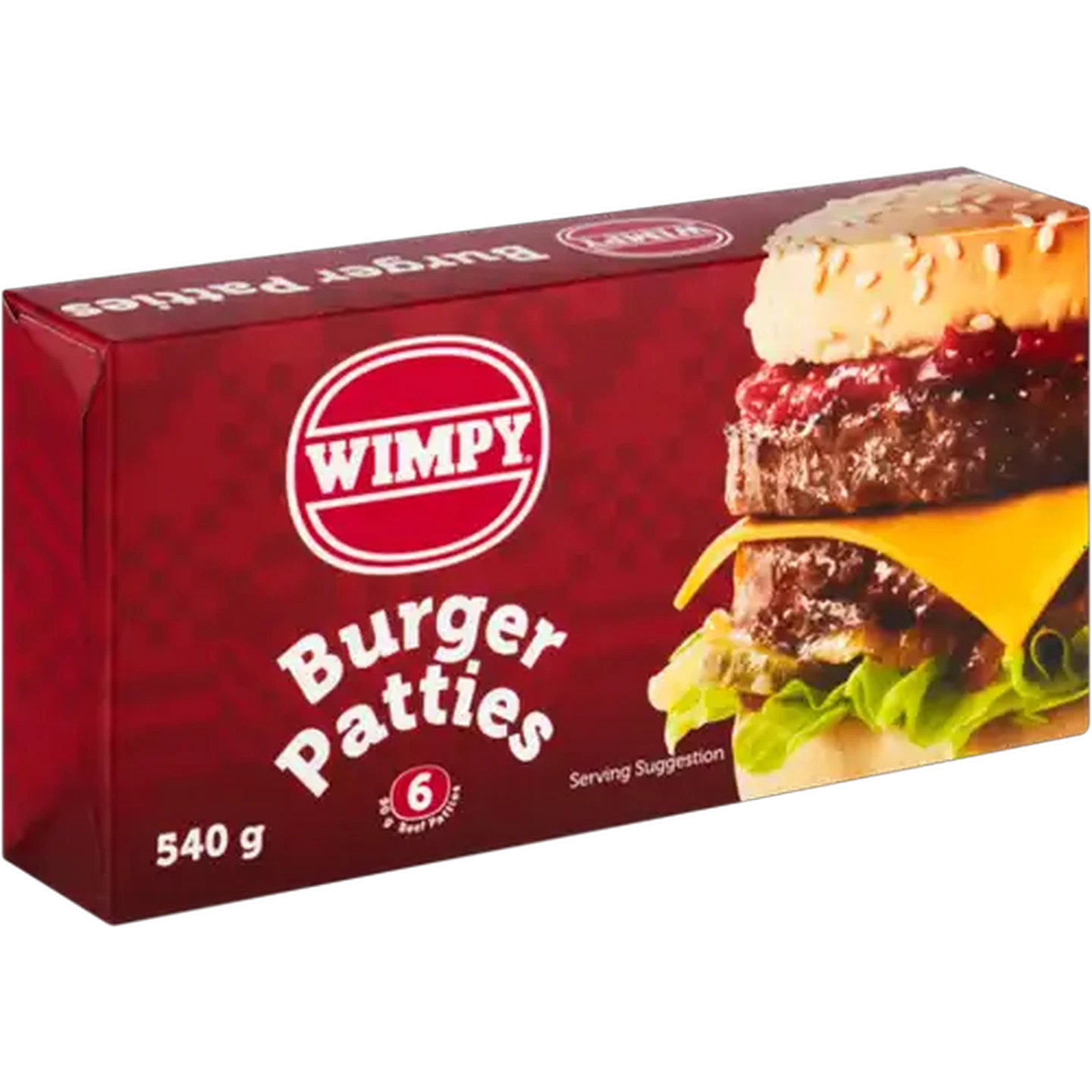 Image of Wimpy Frozen Burger Patties 6 x 90g